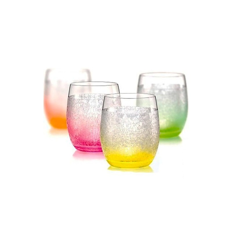 Набор стаканов для виски Crystal Bohemia Сlub neon из 4 фужеров 300 мл, цвет мультиколор - фото 1