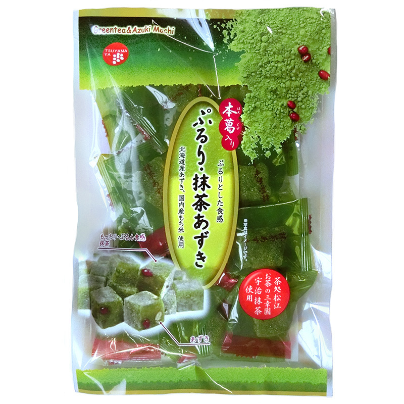 Моти TSUYAMAYA SEIKA с зеленым чаем и сладкими бобами, 180 г