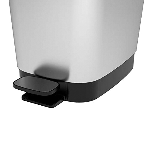 Контейнер для мусора с педалью Chic Bin M 35 л, цвет серебряный - фото 3