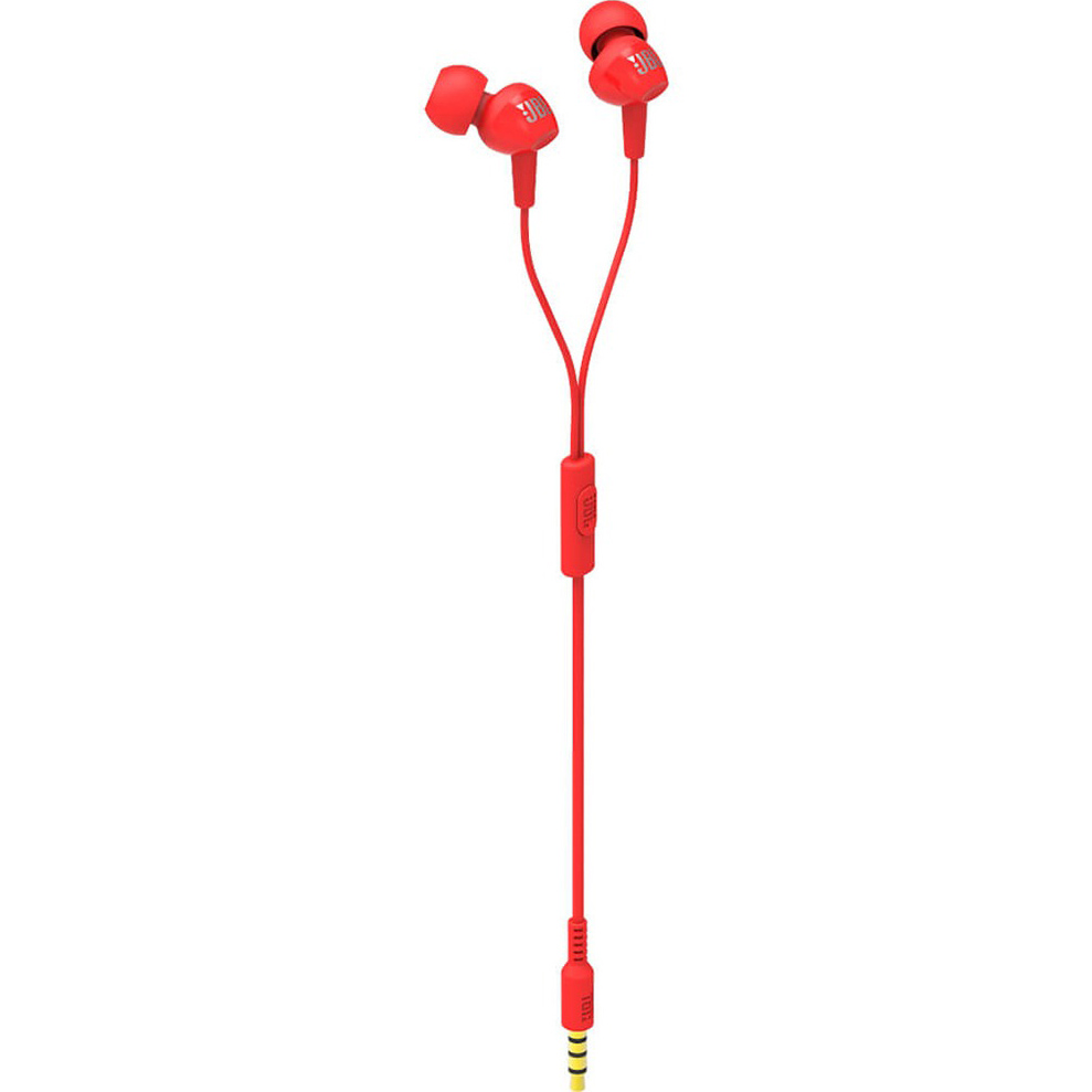 фото Наушники jbl c100siu red