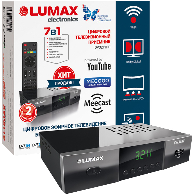 фото Tv-тюнер lumax dv3211hd