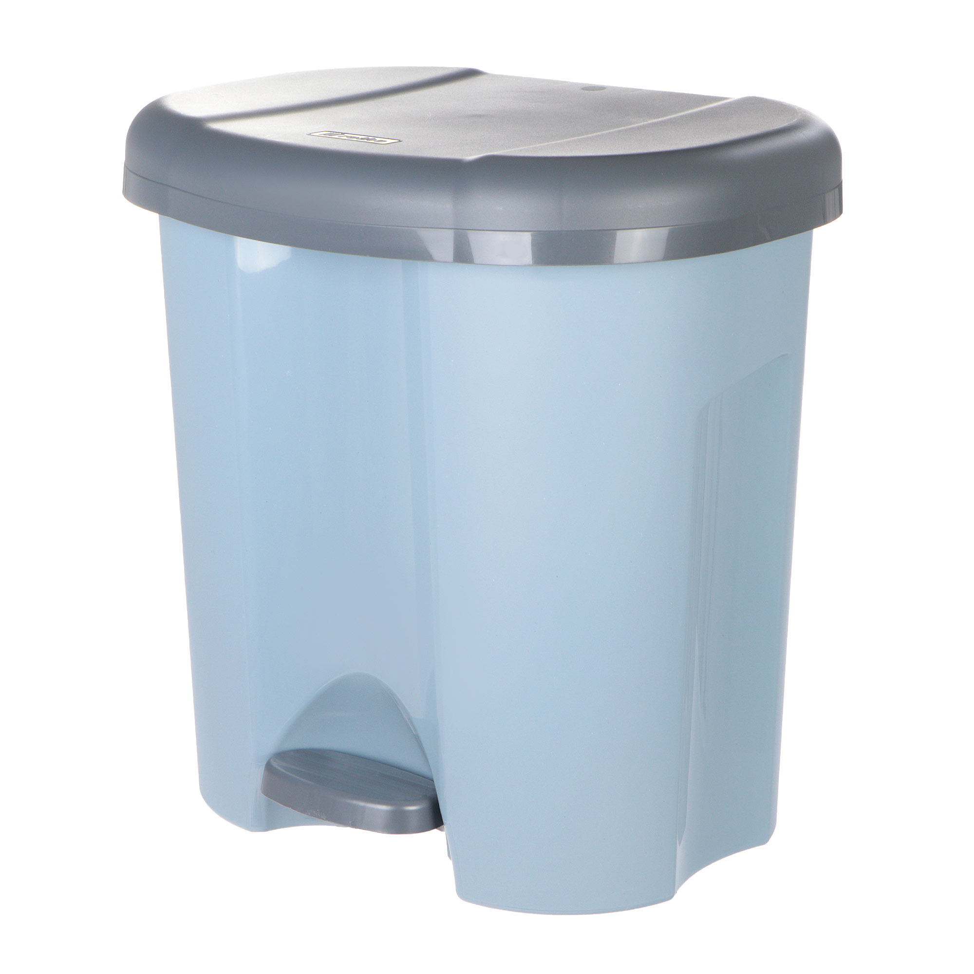 Ведро для мусора Rotho PASO двойное, голубое, 20 л