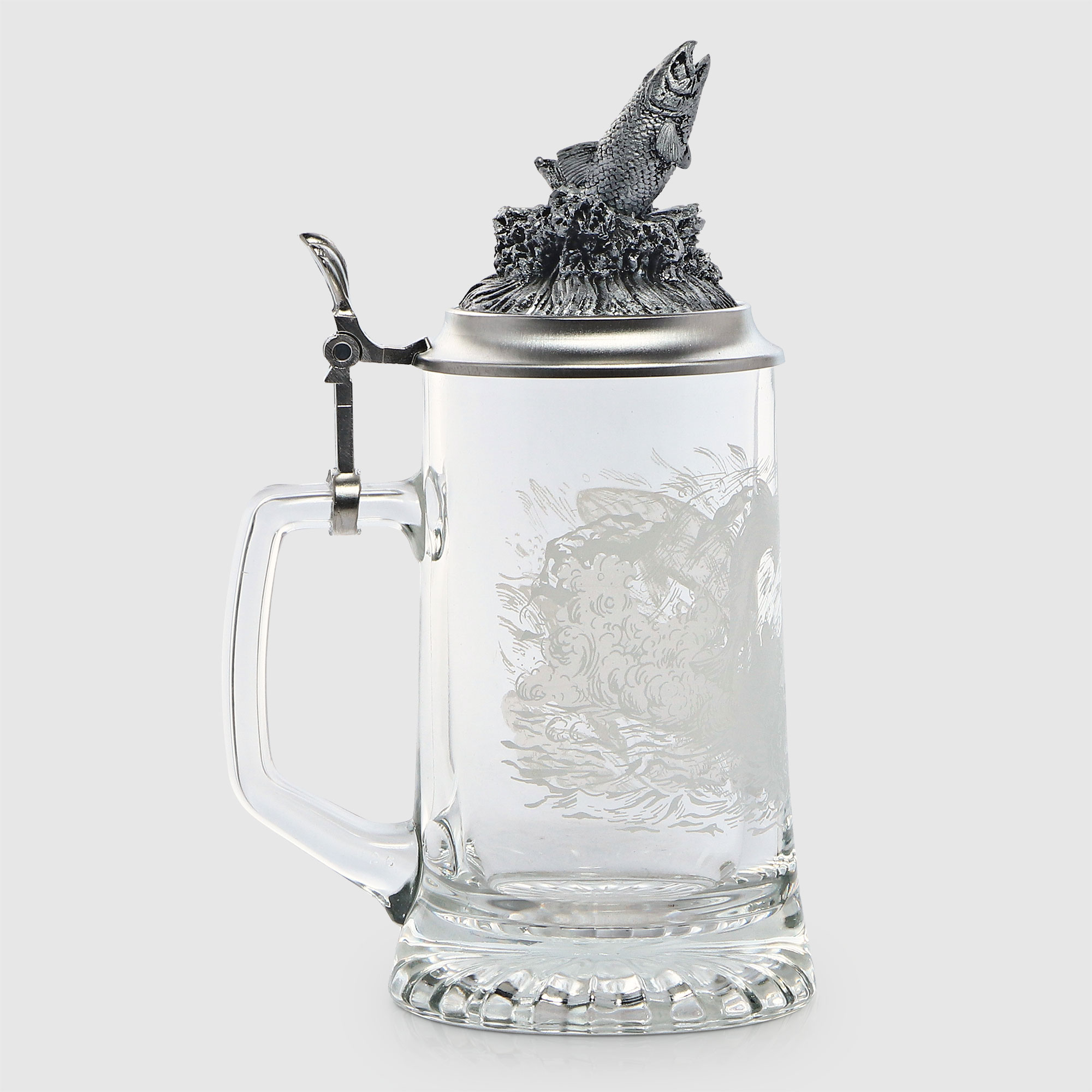 Кружка для пива Artina SKS стекло/олово, 0.5 л, цвет прозрачный - фото 1
