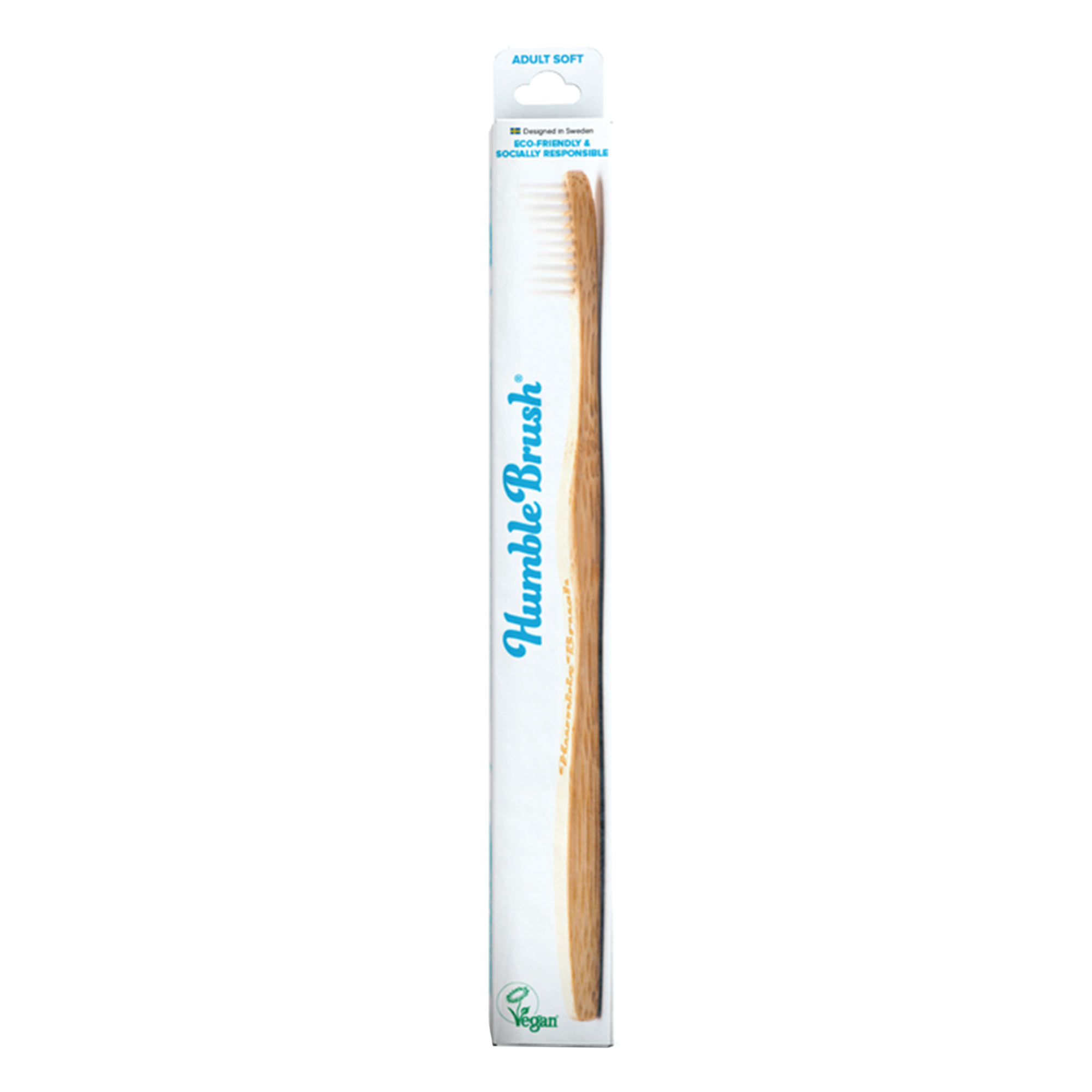 Зубная щетка бамбуковая Humble Brush белая мягкая