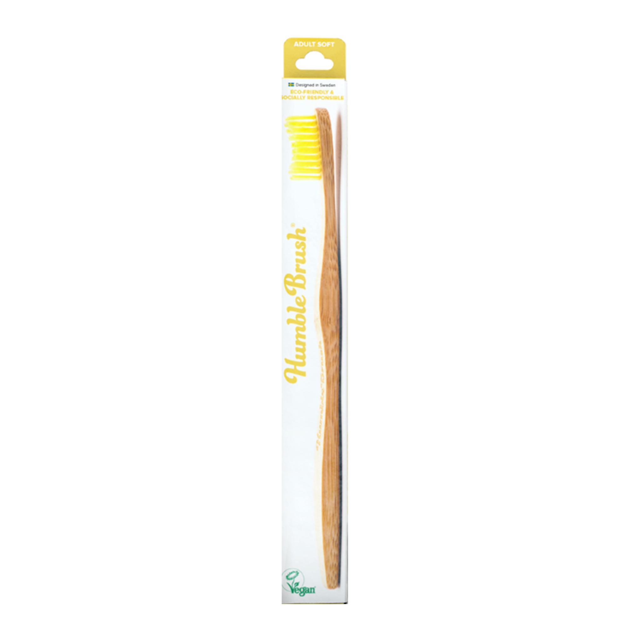 Зубная щетка бамбуковая Humble Brush желтая мягкая