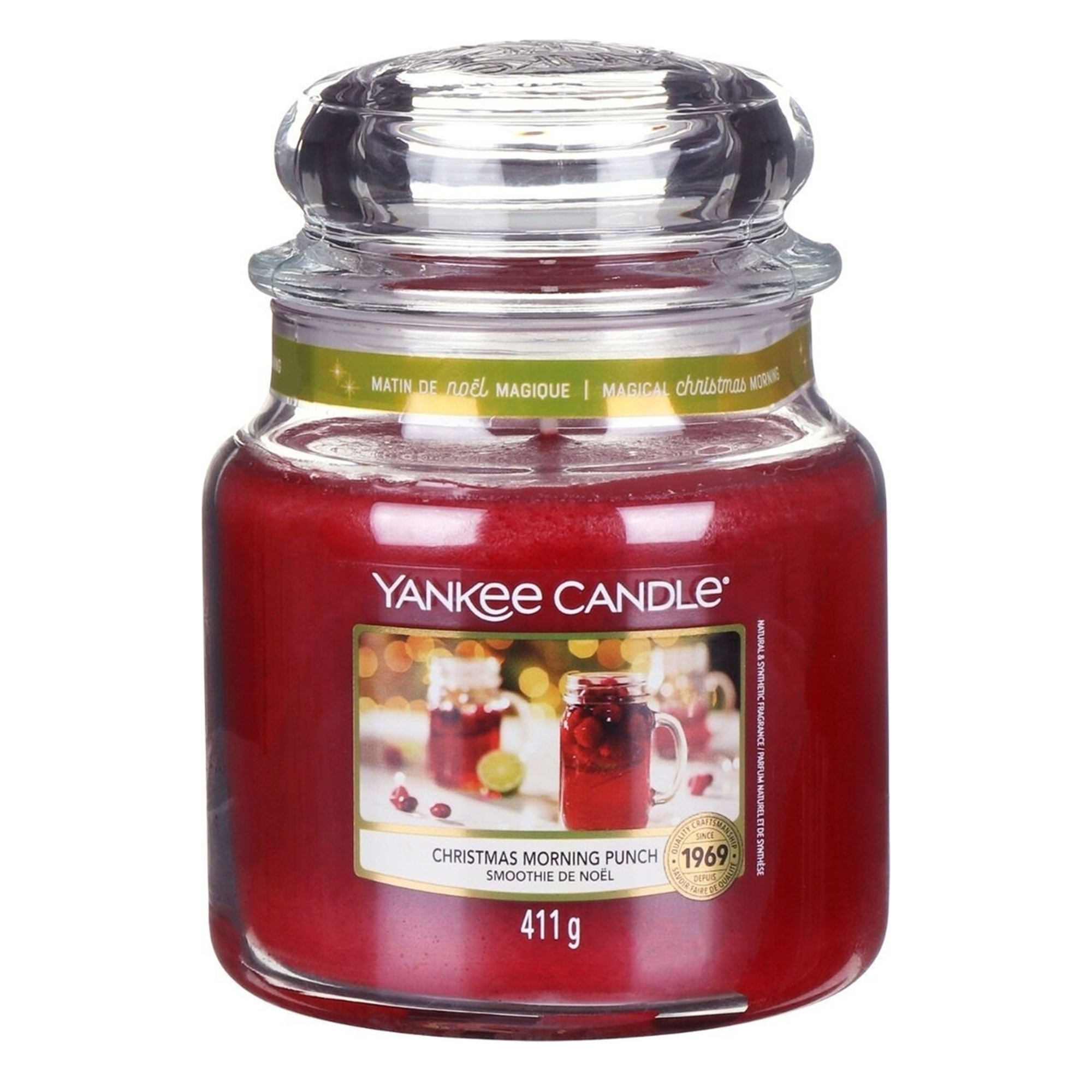 фото Ароматическая свеча yankee candle средняя рождественский пунш 411 г