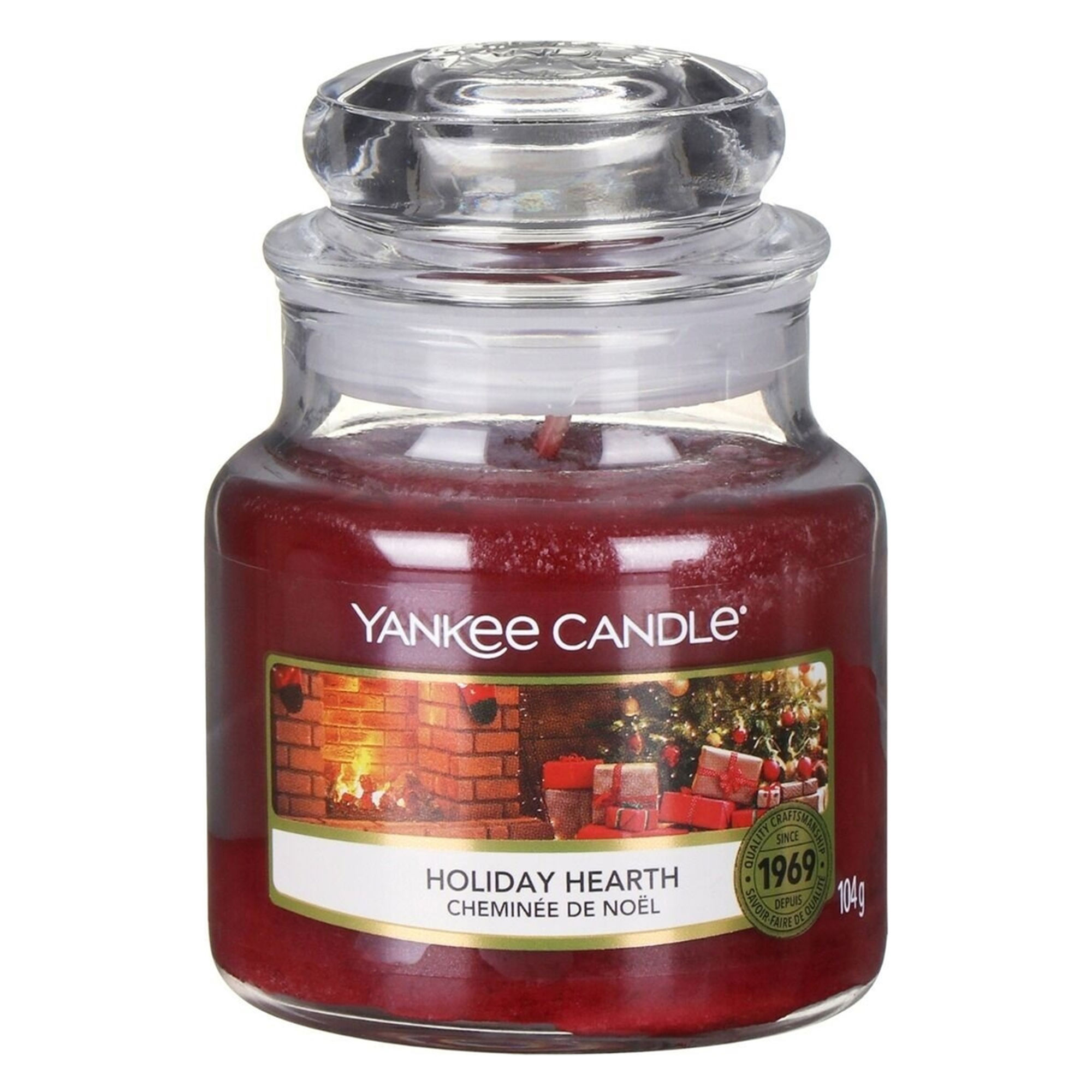 фото Ароматическая свеча yankee candle малая подарки у камина 104 г