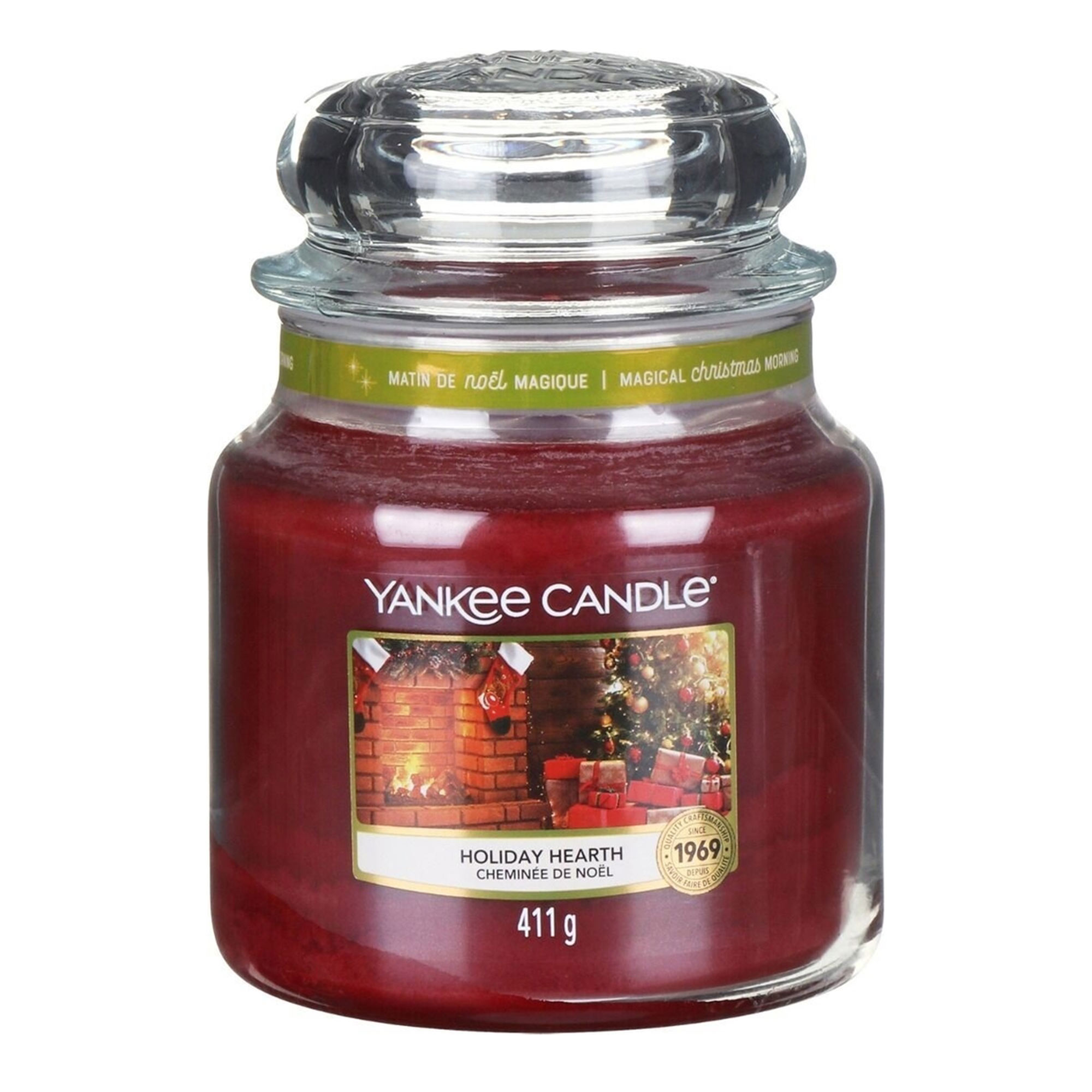 фото Ароматическая свеча yankee candle средняя подарки у камина 411 г