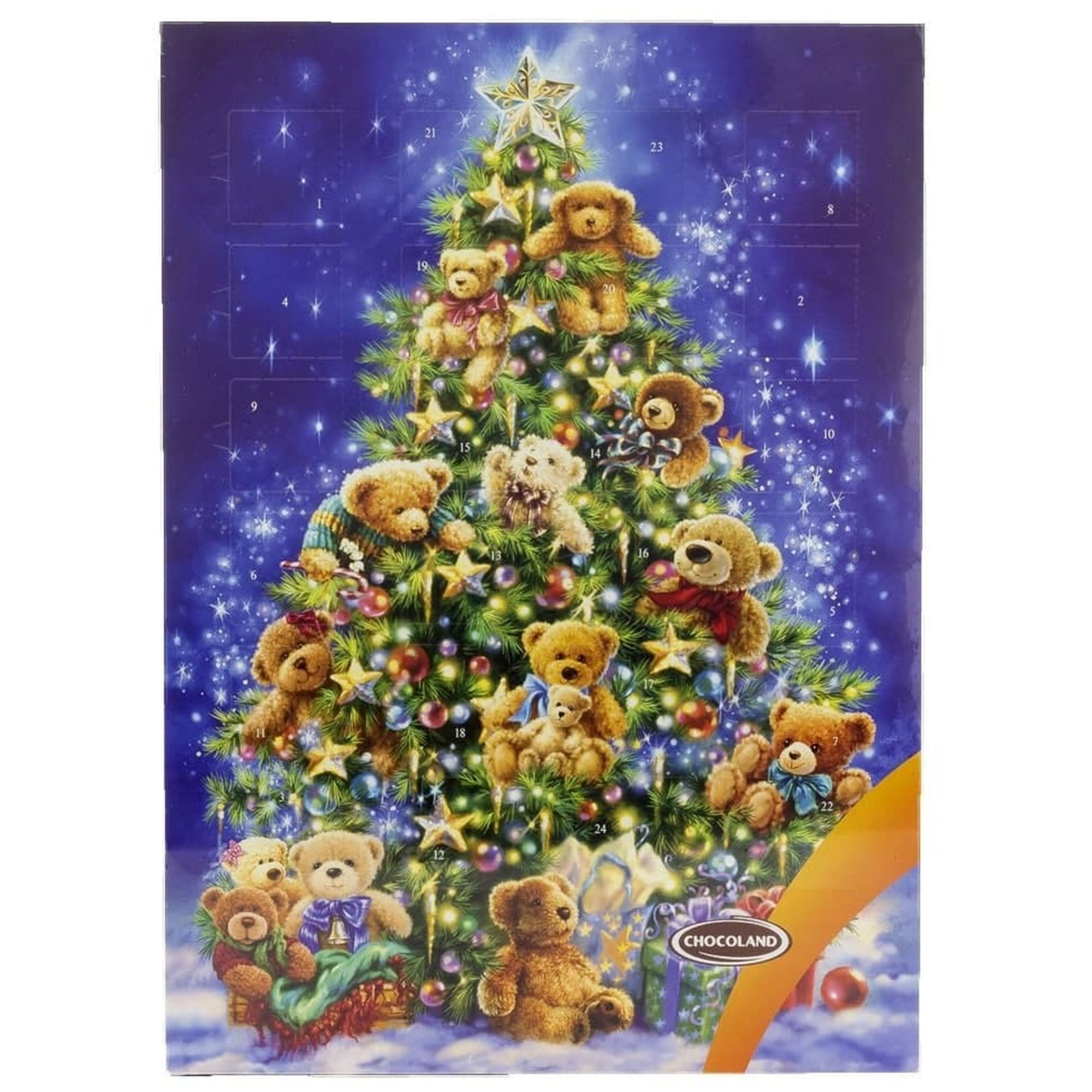 фото Рождественский календарь chocoland новогодняя ёлка с мишками 50 г