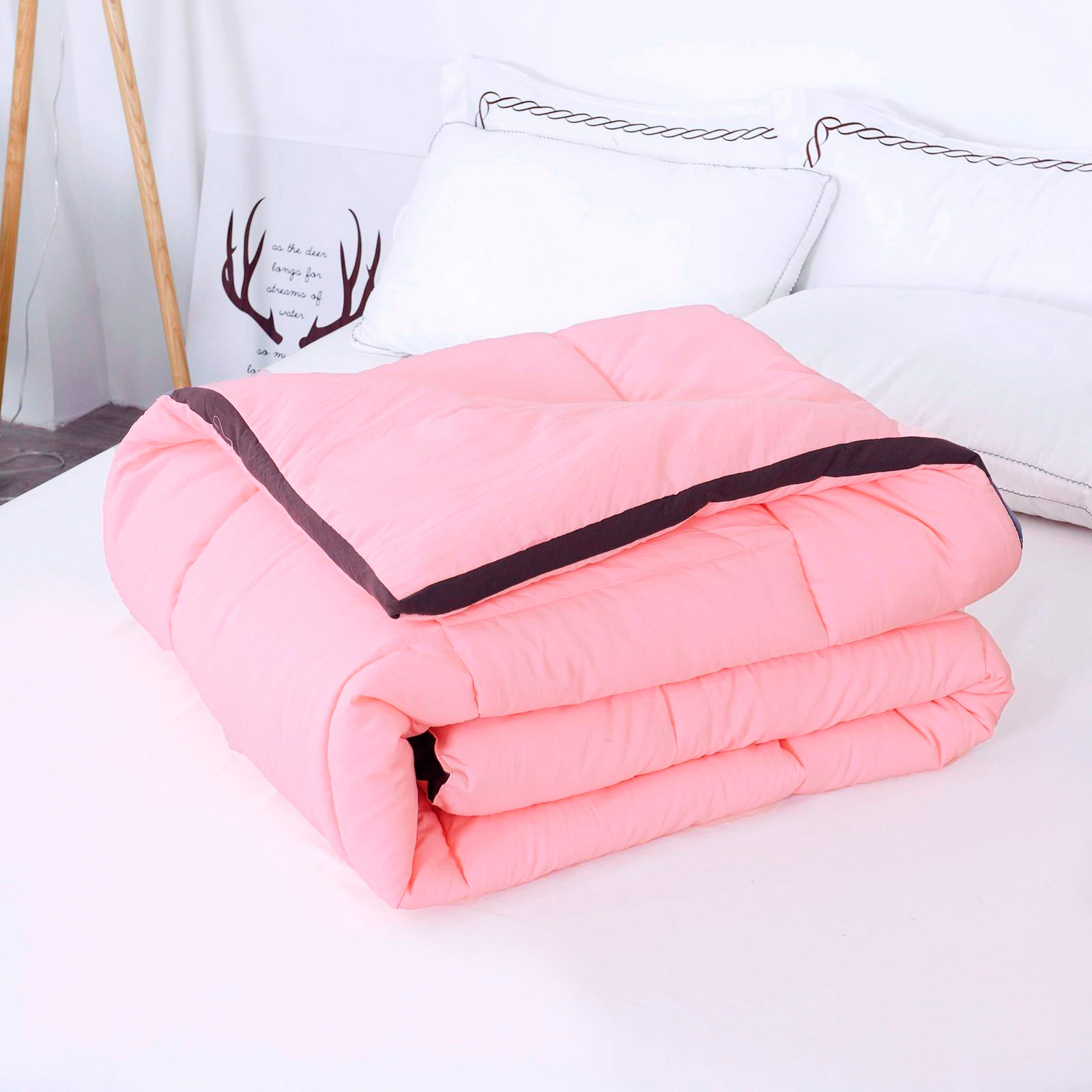 Одеяло Sofi De Marko Минерва персиковое 160х220 см, цвет персиковый - фото 1