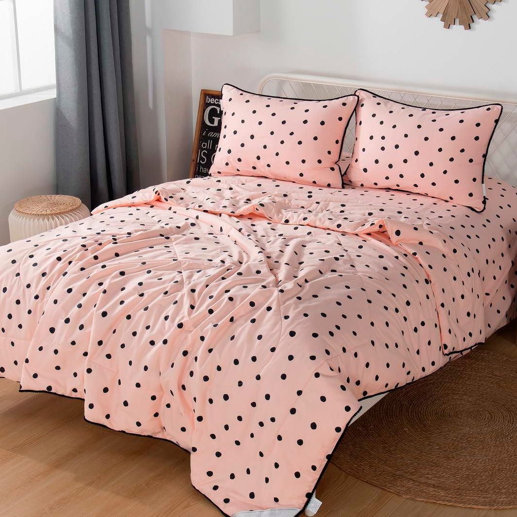 Комплект постельного белья с одеялом Sofi De Marko Дарси Полуторный (КТ-1.6-СТ44), цвет персиковый, размер Полуторный - фото 1