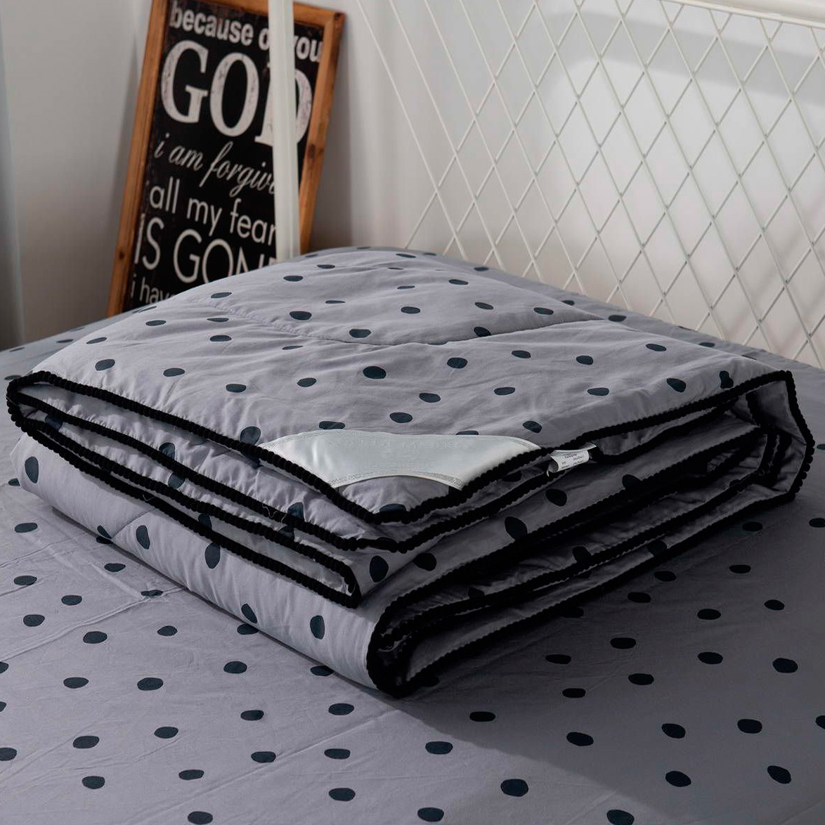 Комплект постельного белья с одеялом Sofi De Marko Дарси Полуторный (КТ-1.6-СТ45), цвет серый, размер Полуторный - фото 7