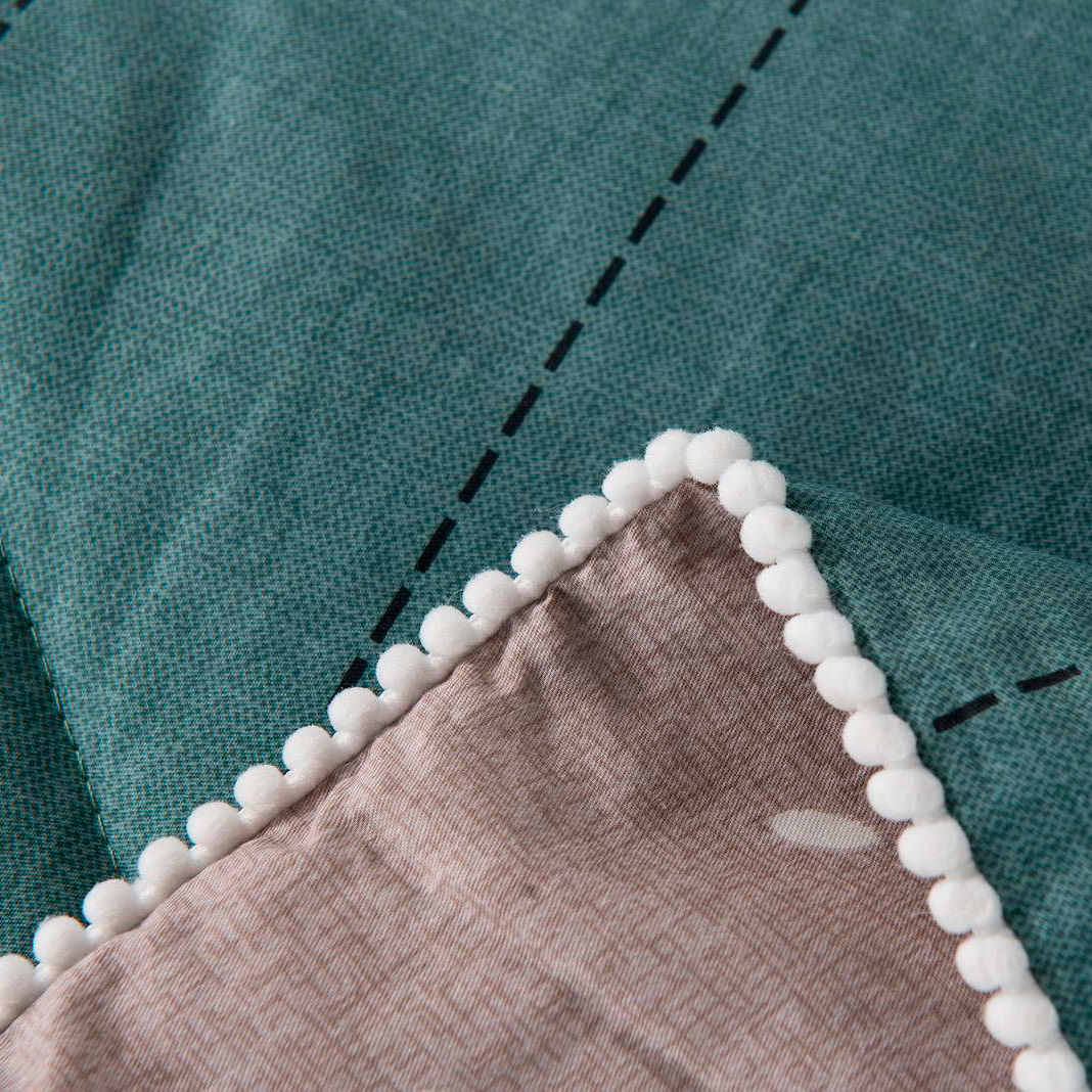 Комплект постельного белья с одеялом Sofi De Marko Дарси Семейный (КТ-7Е-СТ52), цвет зеленый, размер Семейный/дуэт - фото 4