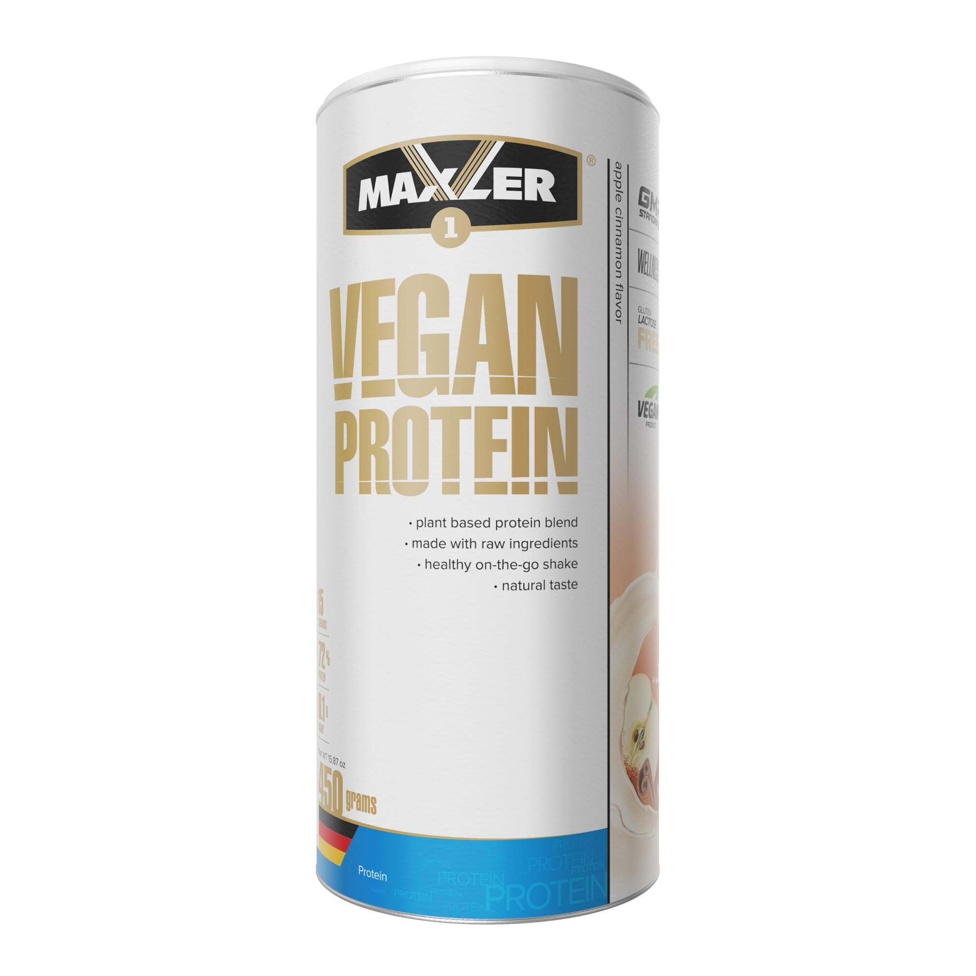 Протеин Maxler Vegan Protein Яблоко и корица 450 г