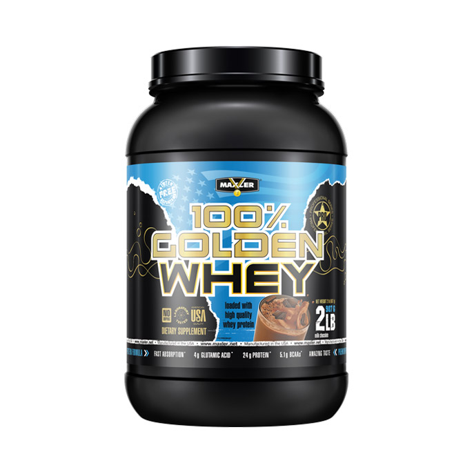 фото Протеин maxler golden whey 100% молочный шоколад 907 г