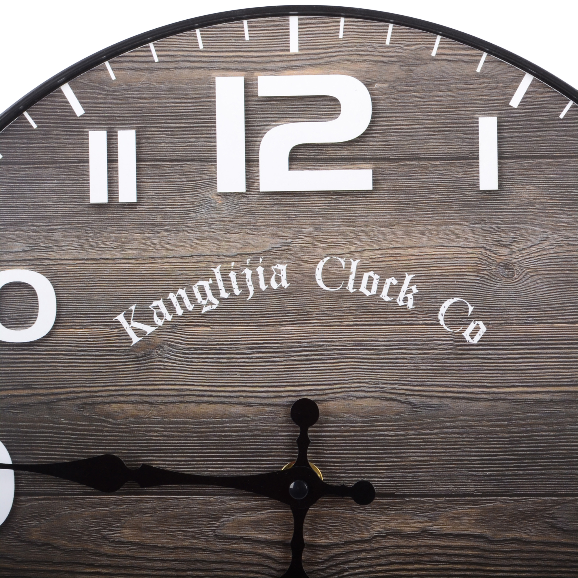 фото Часы настенные kanglijia clock коричневые 29,5х29,5х3,5 см