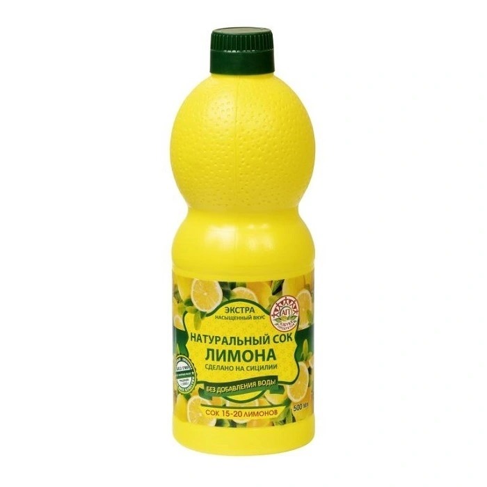 Сок лимона Азбука Продуктов натуральный 500 мл