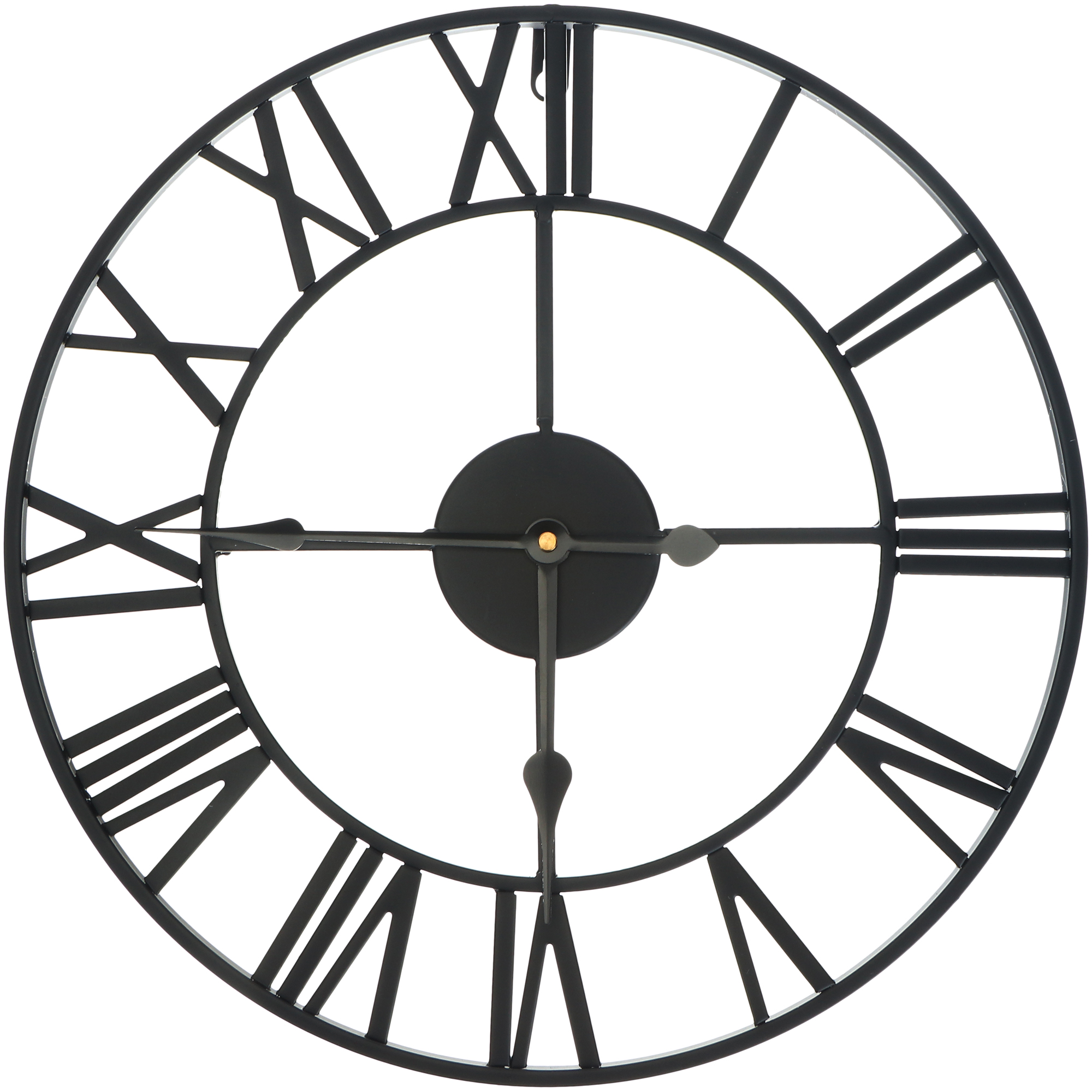 Часы настенные JJT Рим, 40х40 см, цвет черный