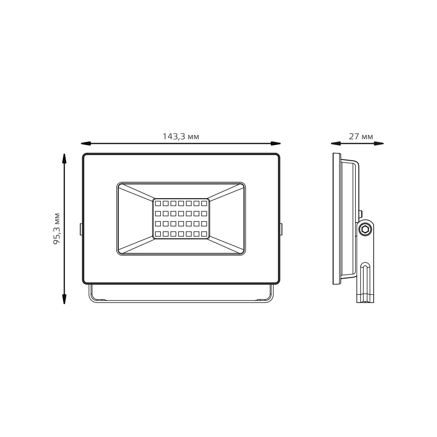 фото Прожектор gauss elementary 30w ip65 4000k