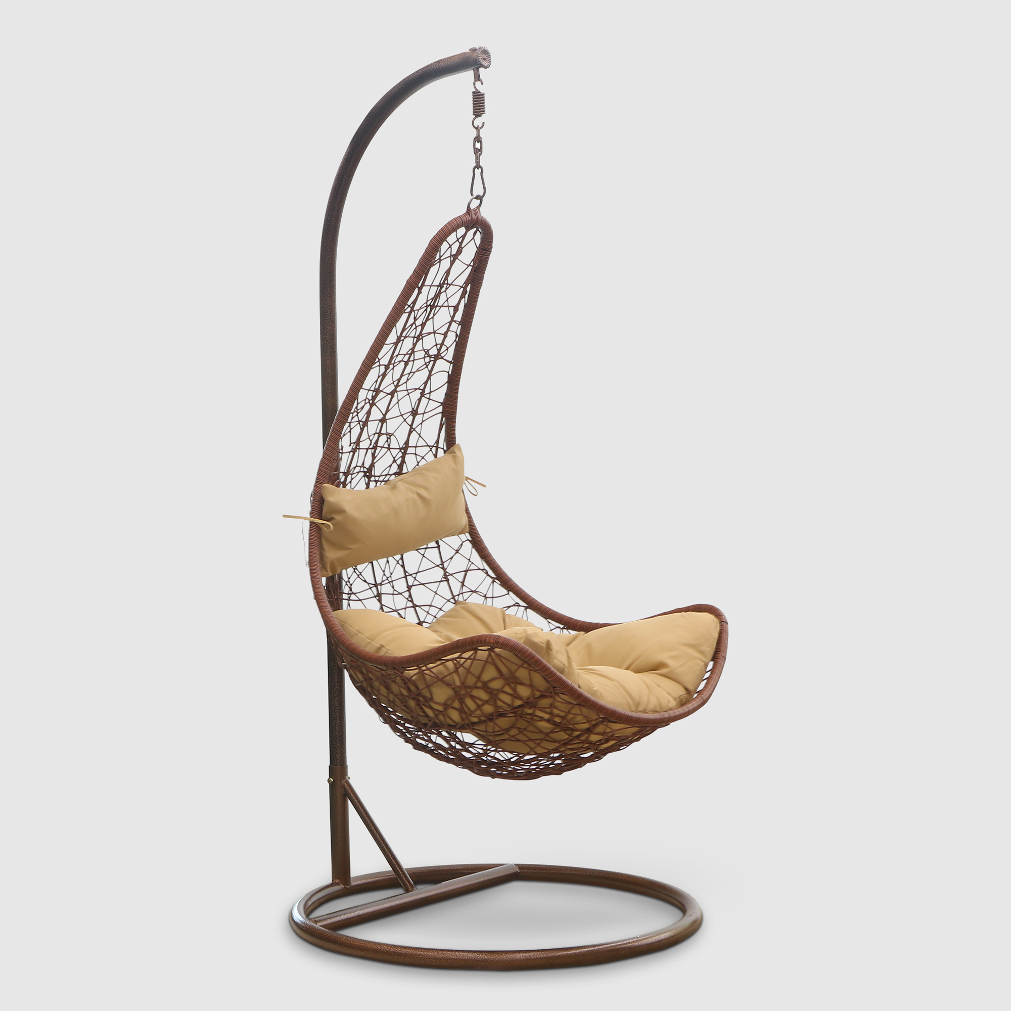 Кресло подвесное Art and craft furniture коричневое, цвет коричневый - фото 1