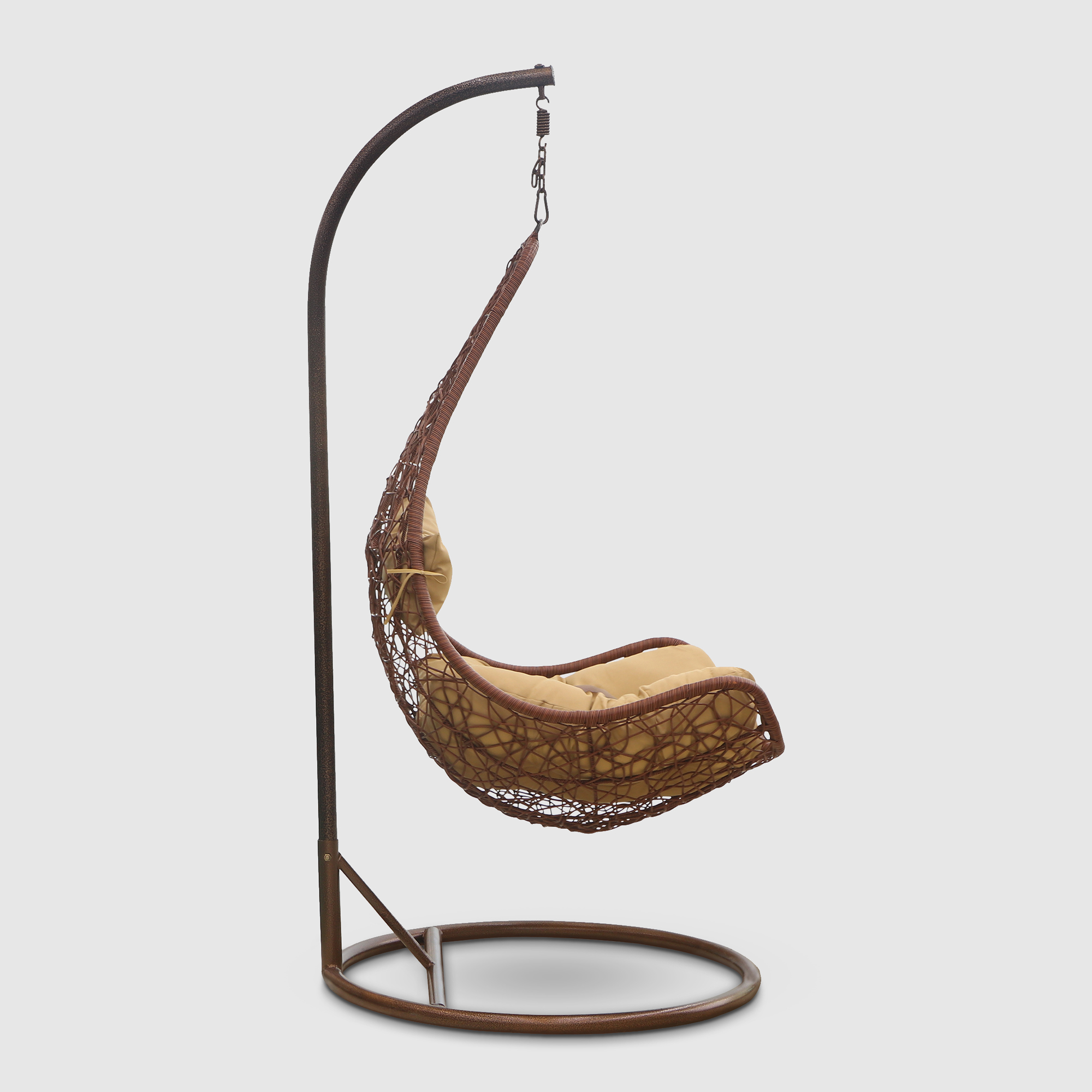 Кресло подвесное Art and craft furniture коричневое, цвет коричневый - фото 3