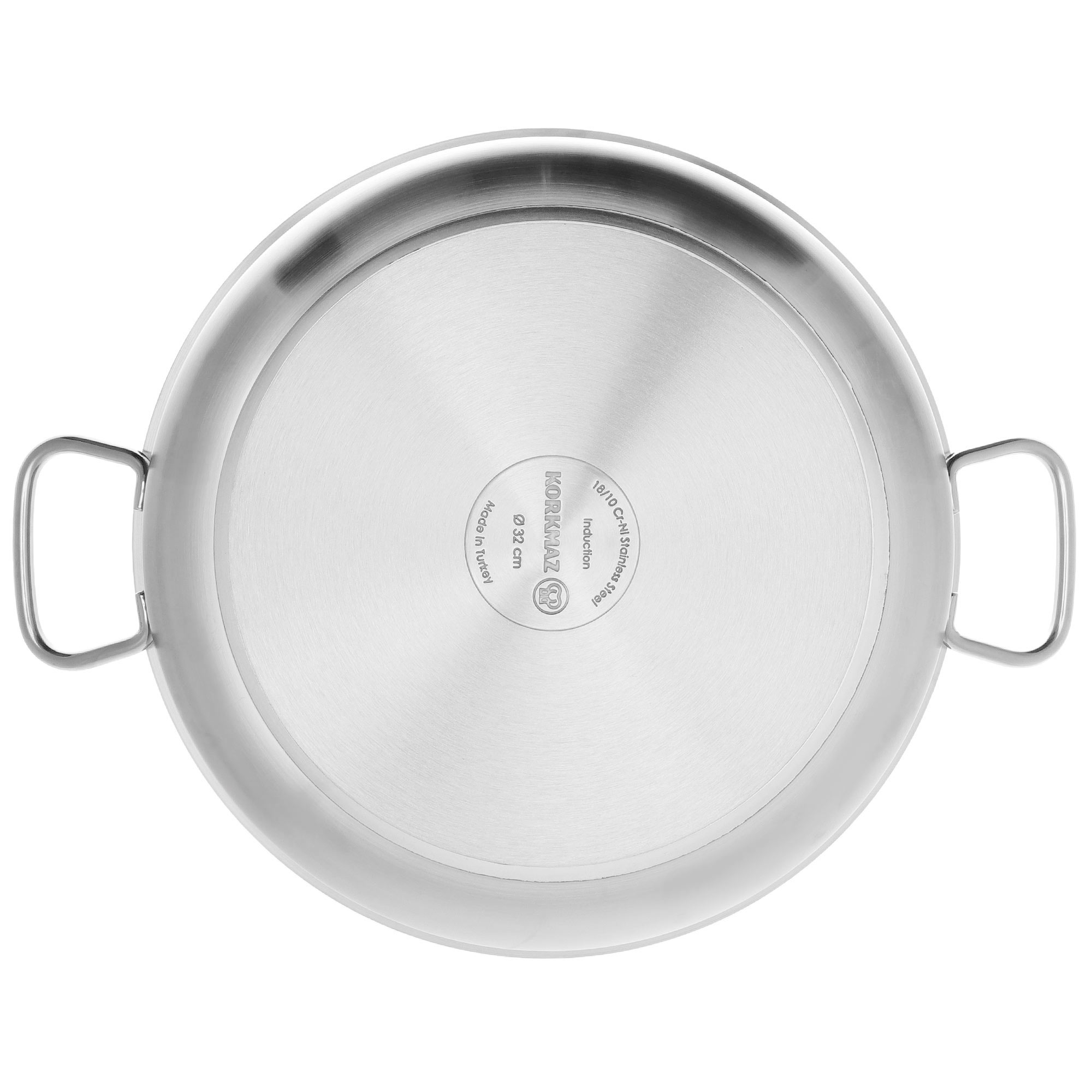 Сковорода для паэльи Korkmaz Proline 32 см, цвет серебристый - фото 3