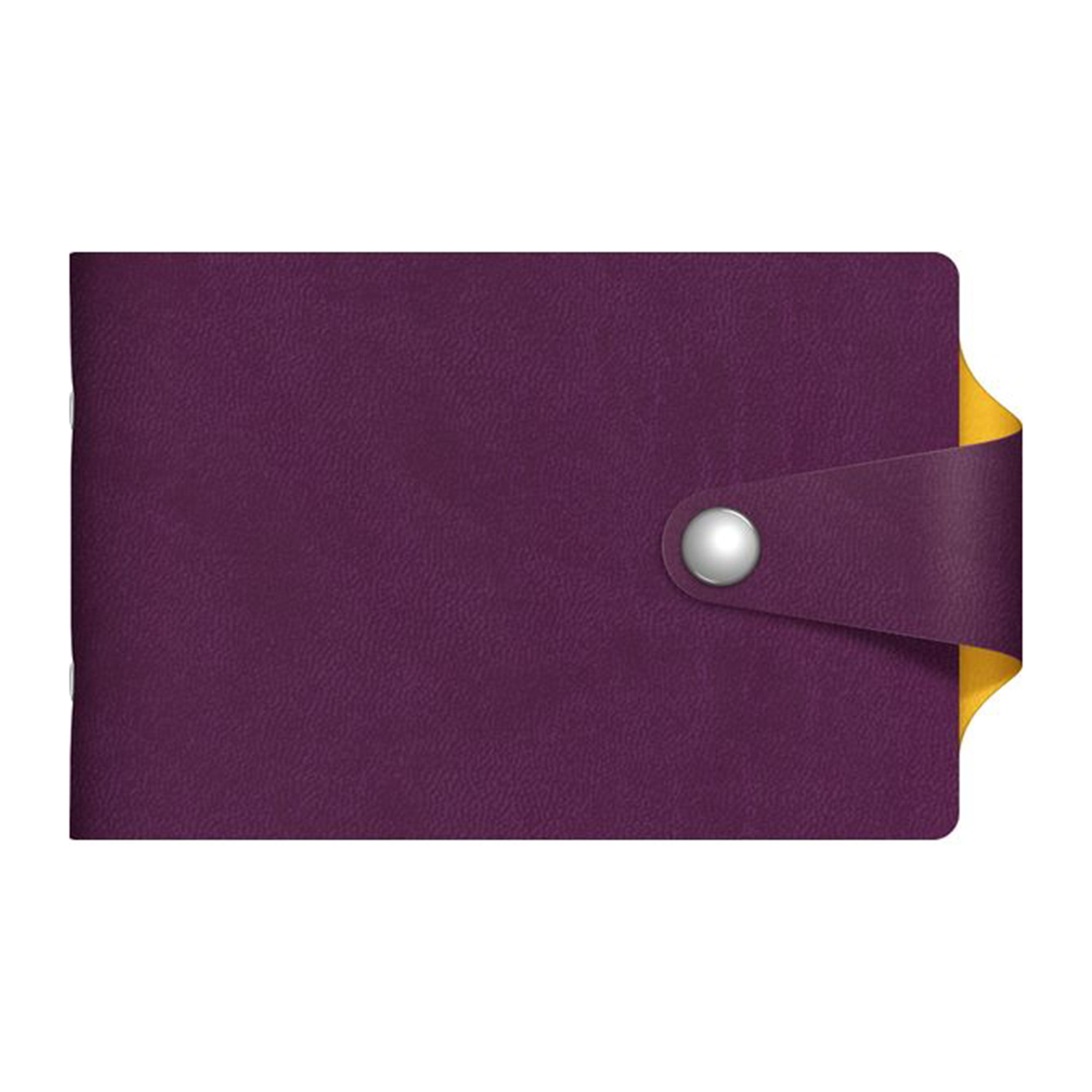 Визитница Hatber 12 карманов Vivella Bicolour фиолетовый/желтый