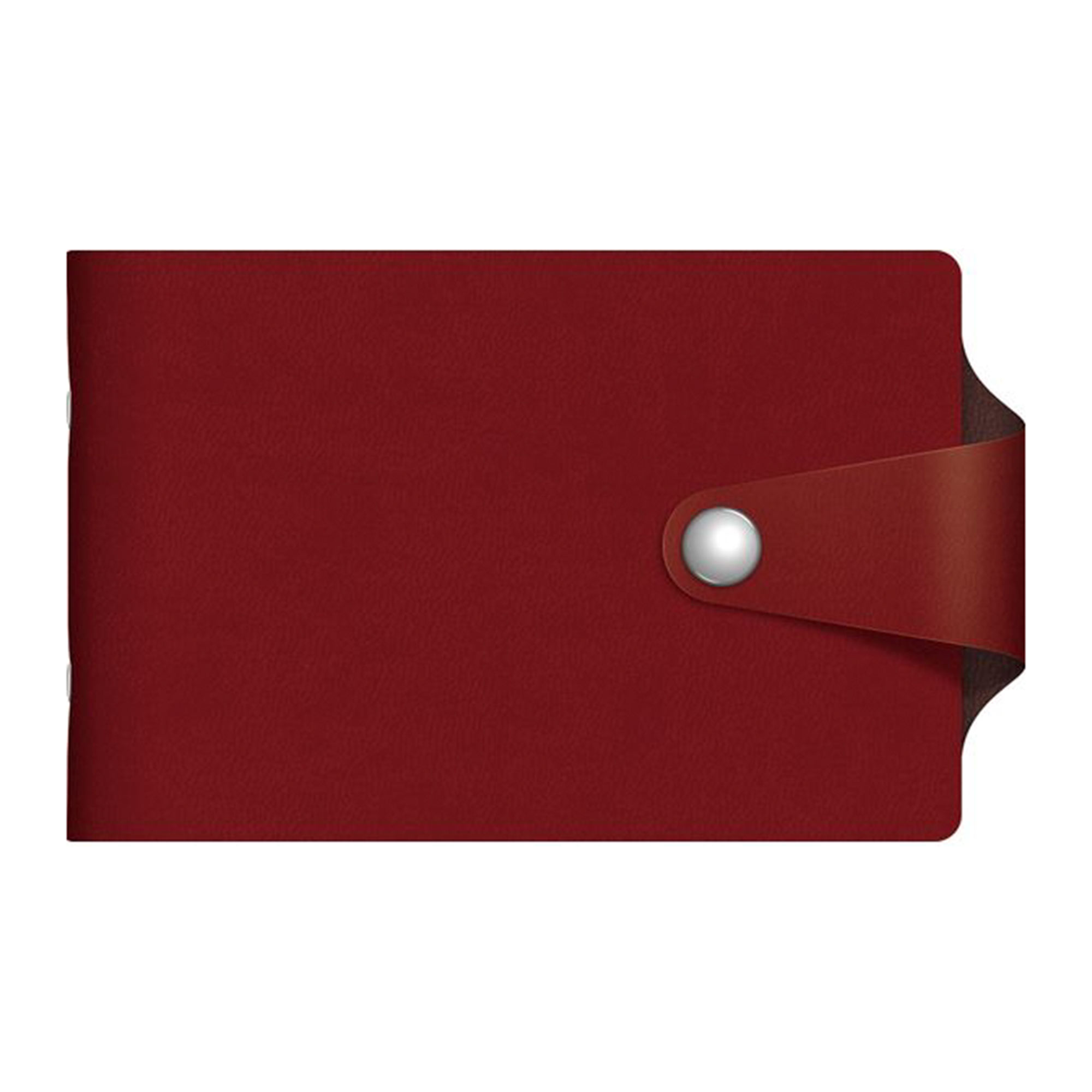 Визитница Hatber 12 карманов Vivella Bicolour бордовый/шоколадный - фото 1
