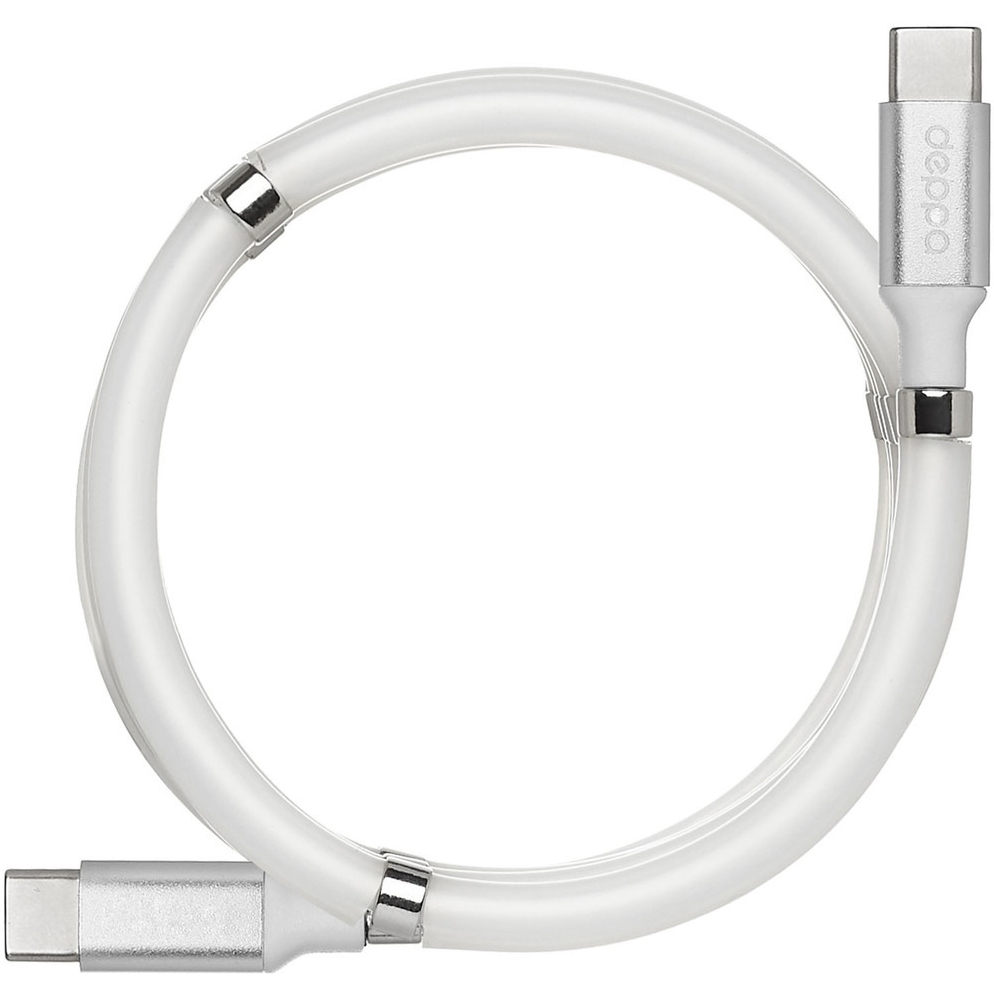 Кабель Deppa USB-C-USB-C USB 2.0 1,5 м белый