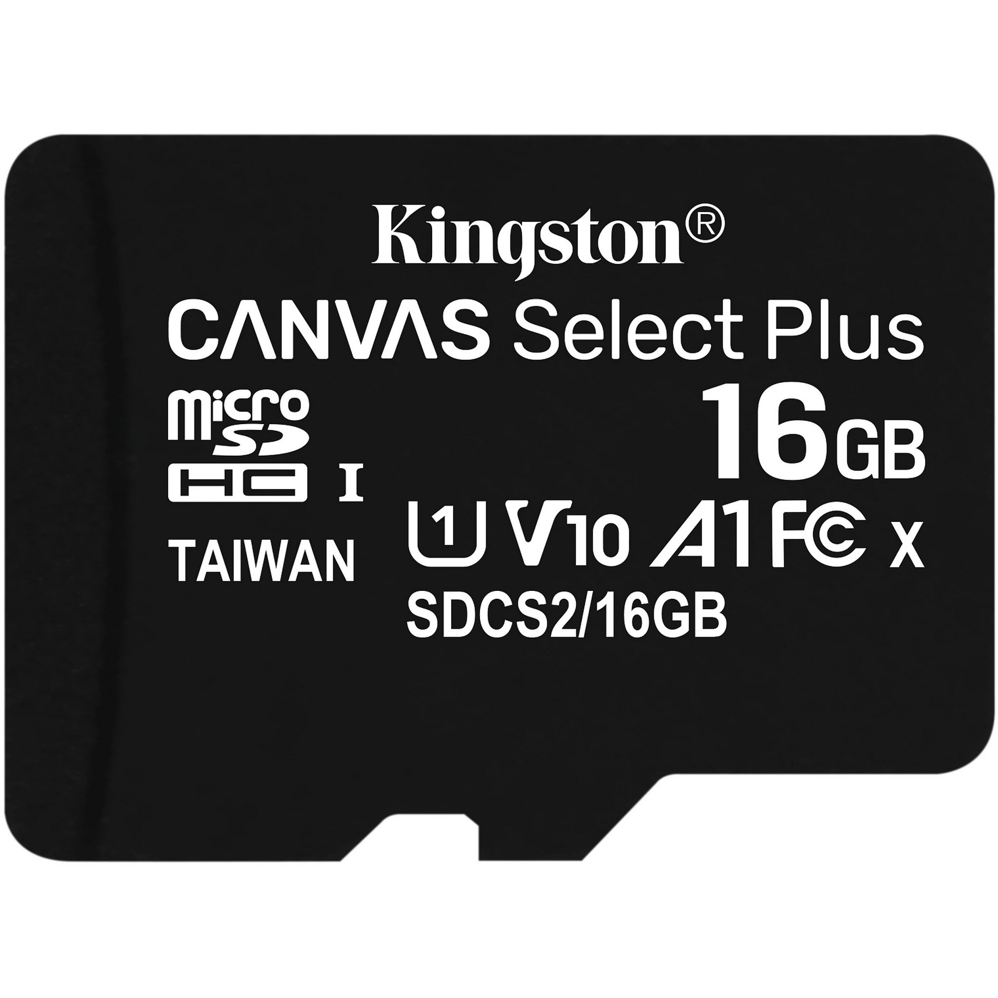 Карта памяти Kingston Canvas Select Plus MicroSDHC 16GB Class 10