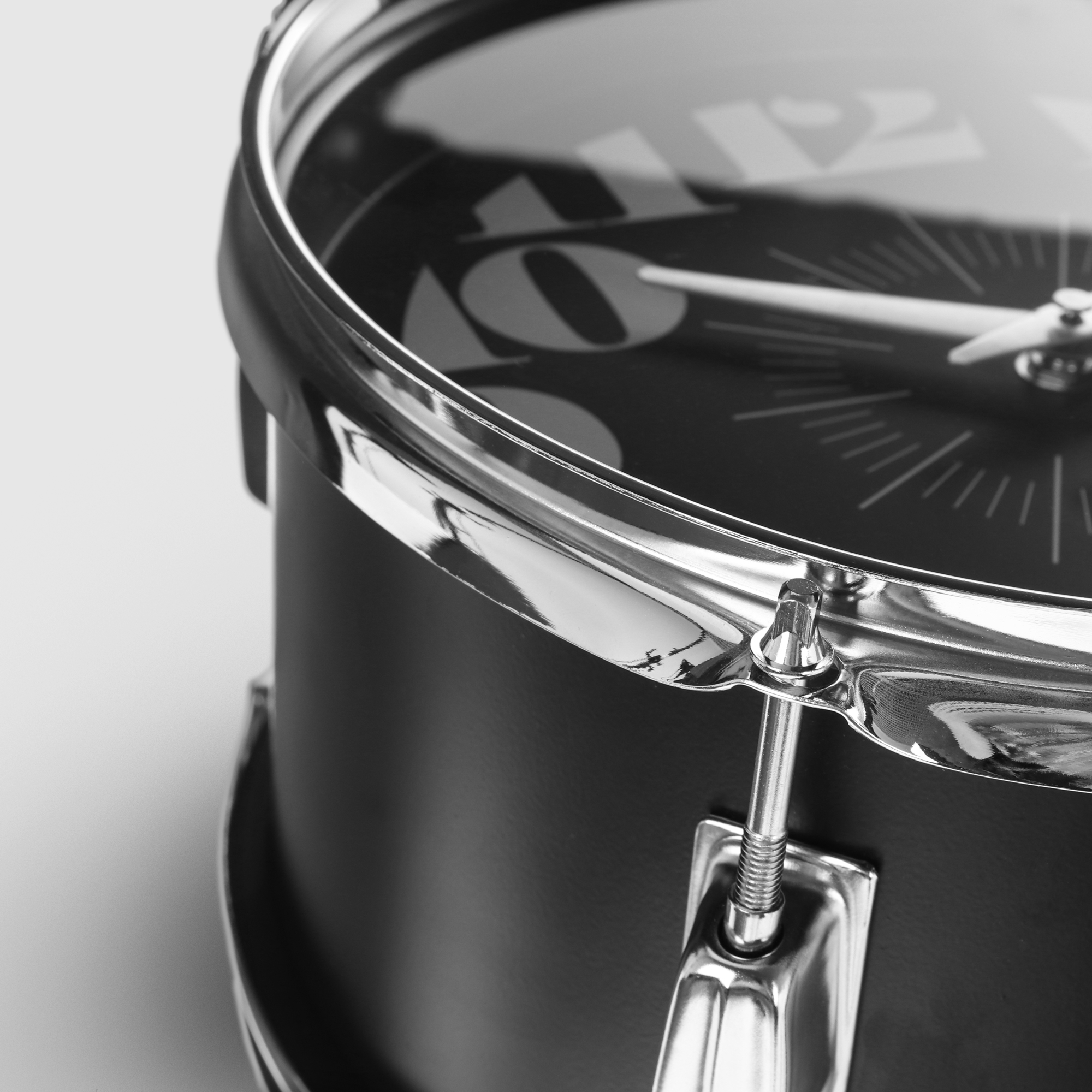 фото Часы настенные istime drum чёрные 27,5х16,7х27,5 см