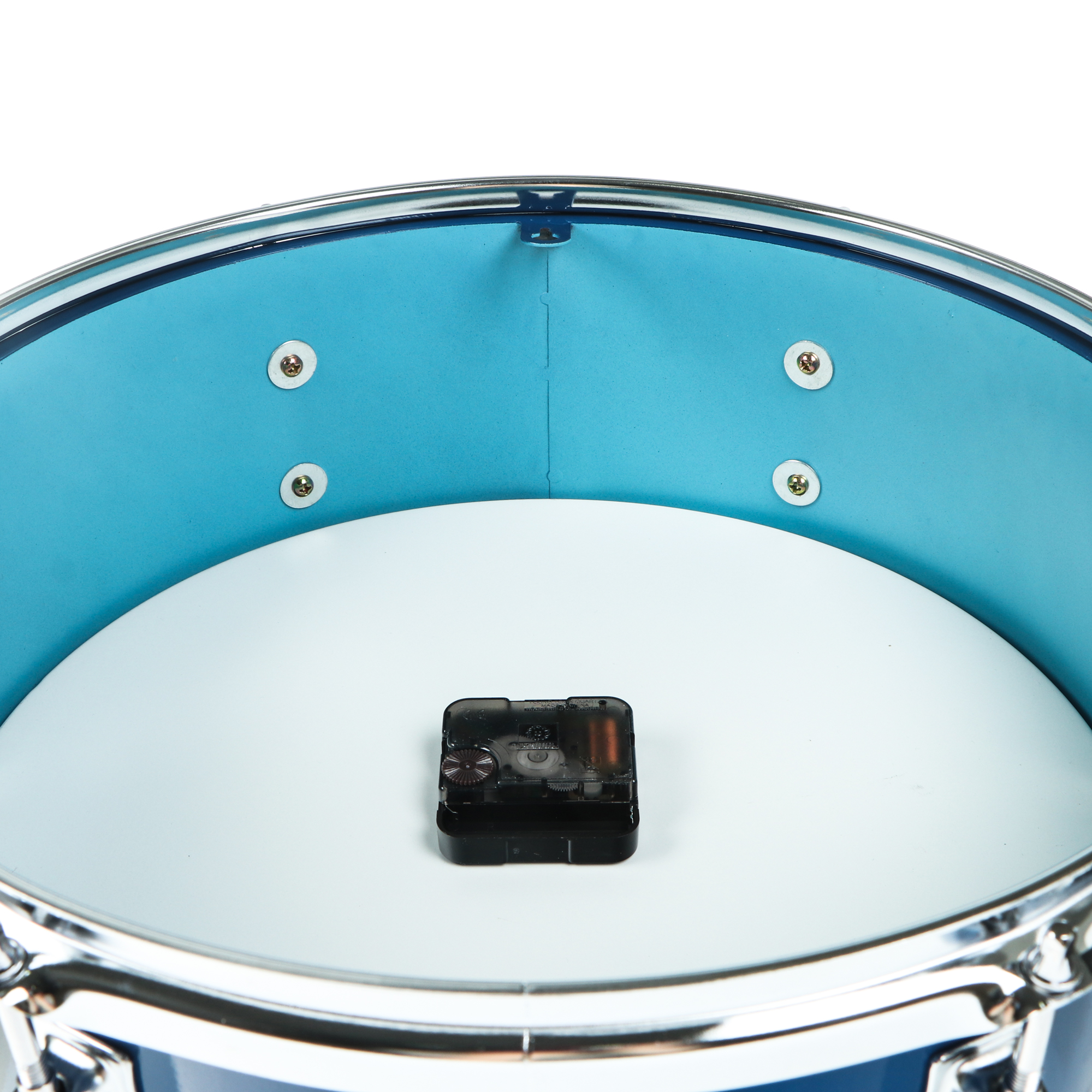 фото Часы настенные istime drum синие 39,5х17,3х37 см