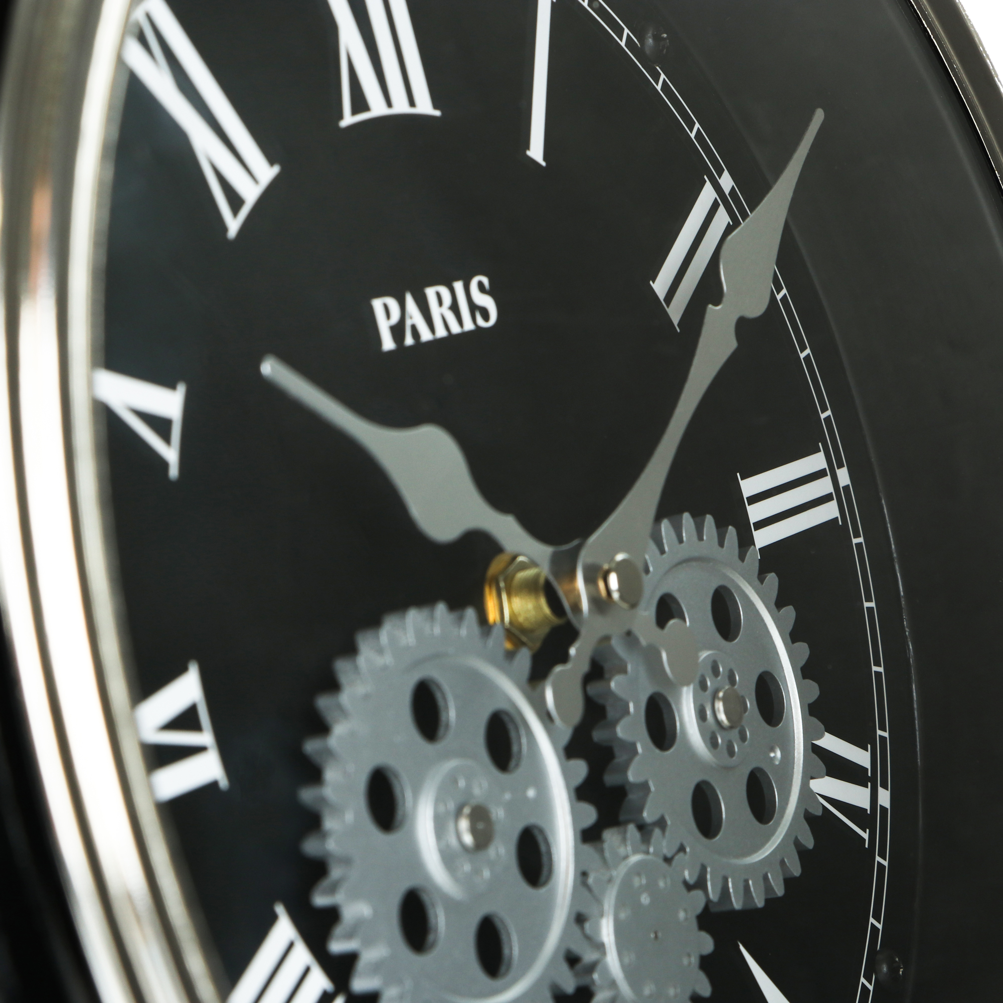 фото Часы настенные istime gear чёрные 31х6,5х41 см