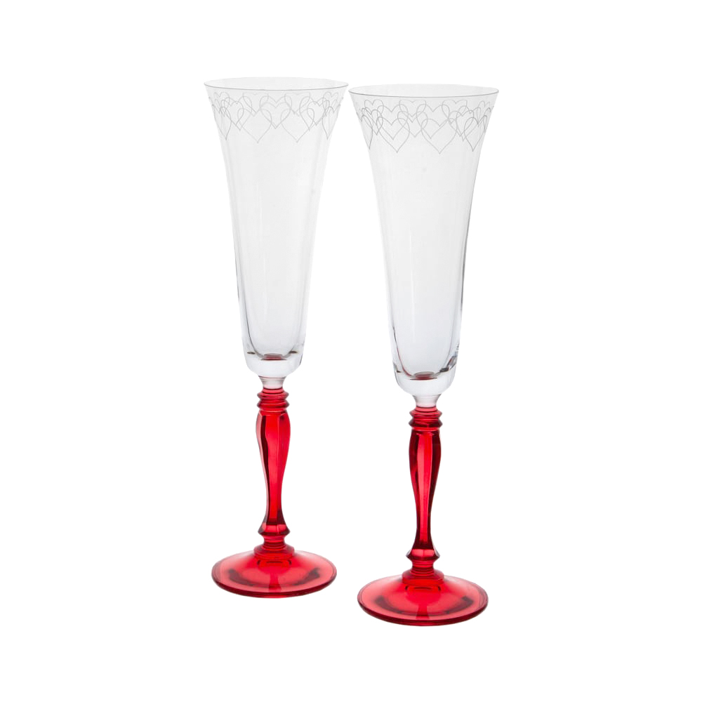фото Набор бокалов для шампанского bohemia glass love 2 шт
