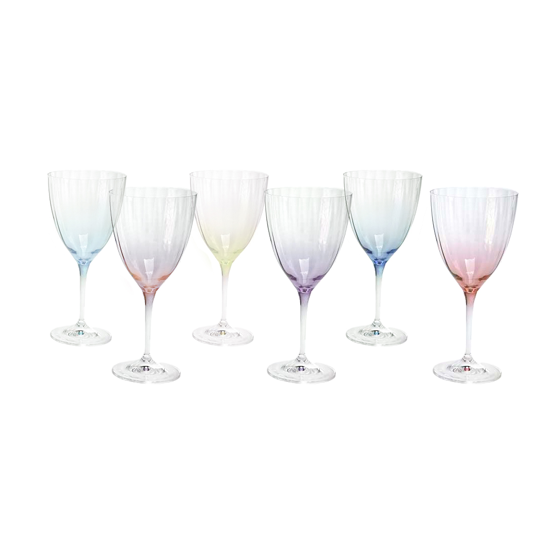 Набор бокалов для вина Bohemia Glass Арлекино 6 шт, цвет прозрачный - фото 1