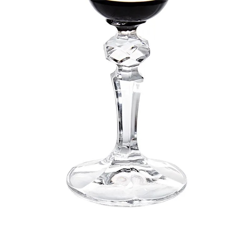 Набор бокал для шампанского Crystalite Bohemia 6 шт 150 мл французский декор черный - фото 3