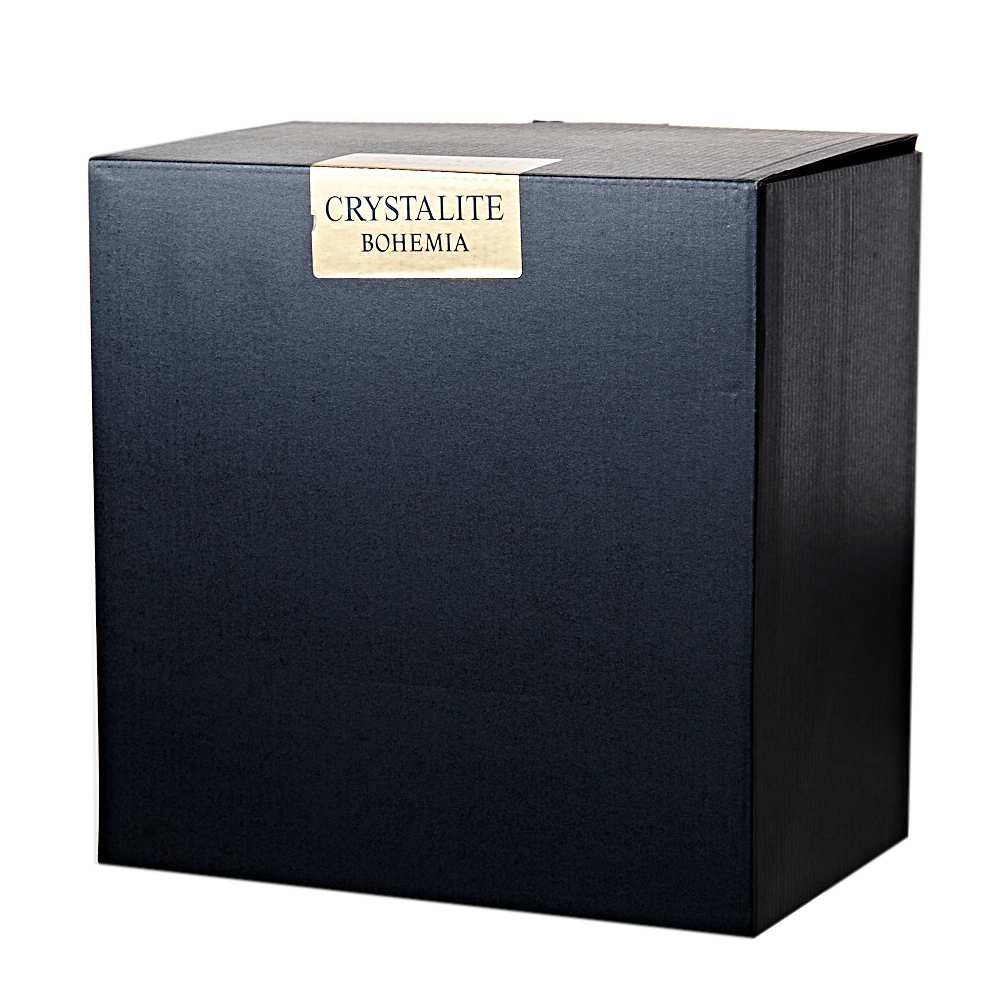 Набор бокал для шампанского Crystalite Bohemia 6 шт 150 мл французский декор черный - фото 4