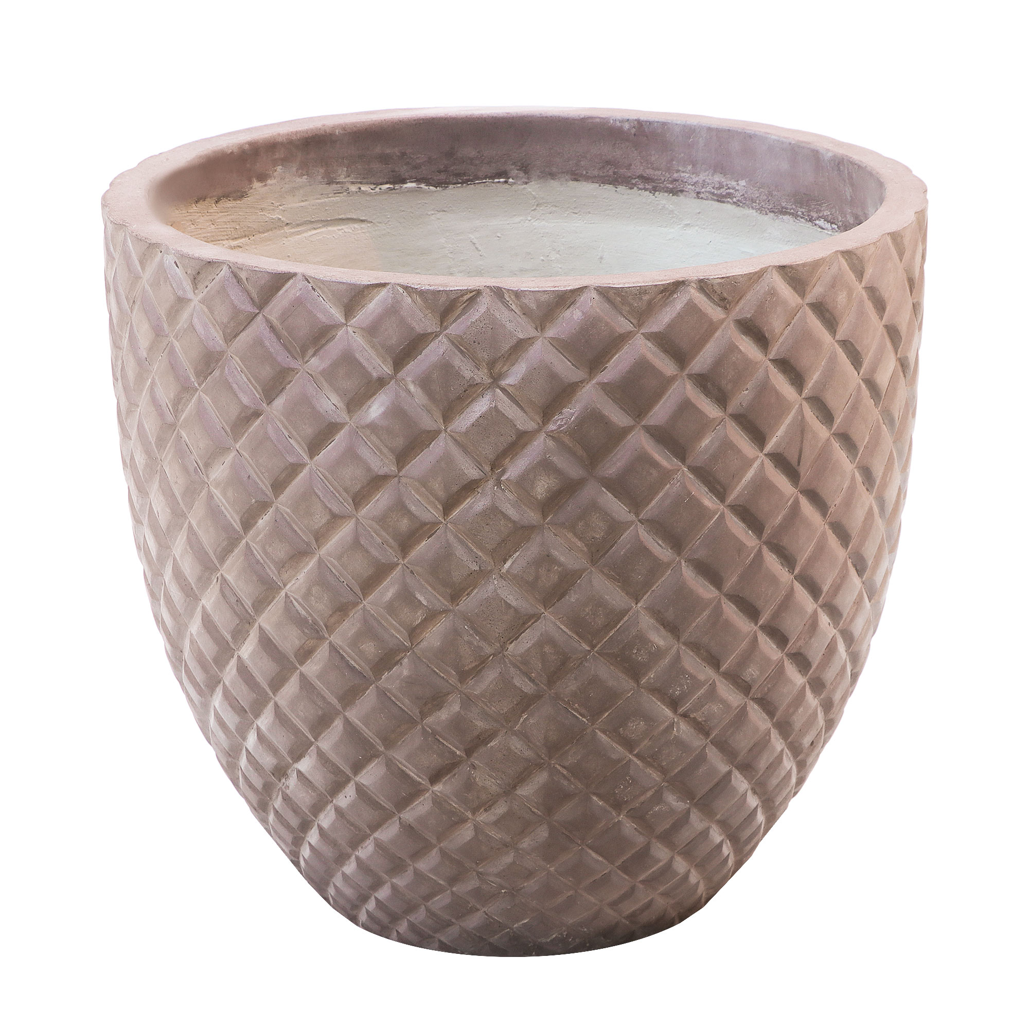 Кашпо Hoang pottery ромбы 60x55 см бронза