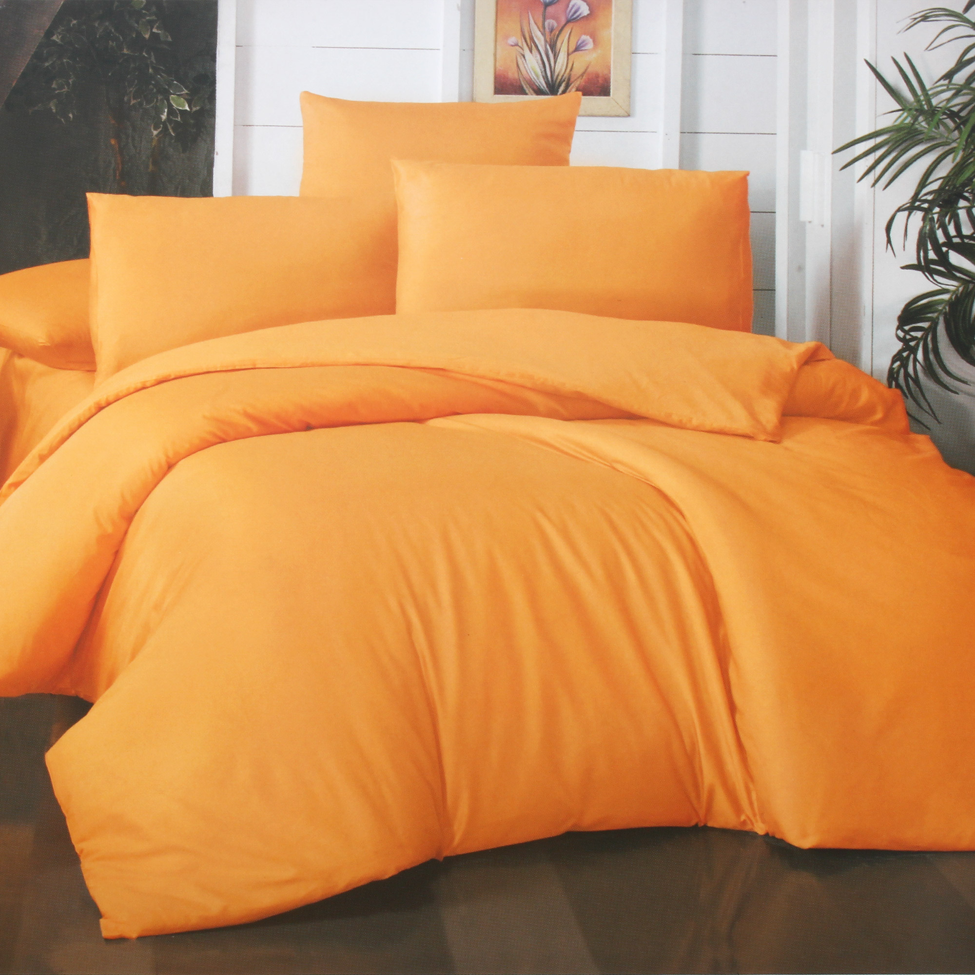 Комплект постельного белья La Besse Сатин горчичный Полуторный, размер Полуторный - фото 1