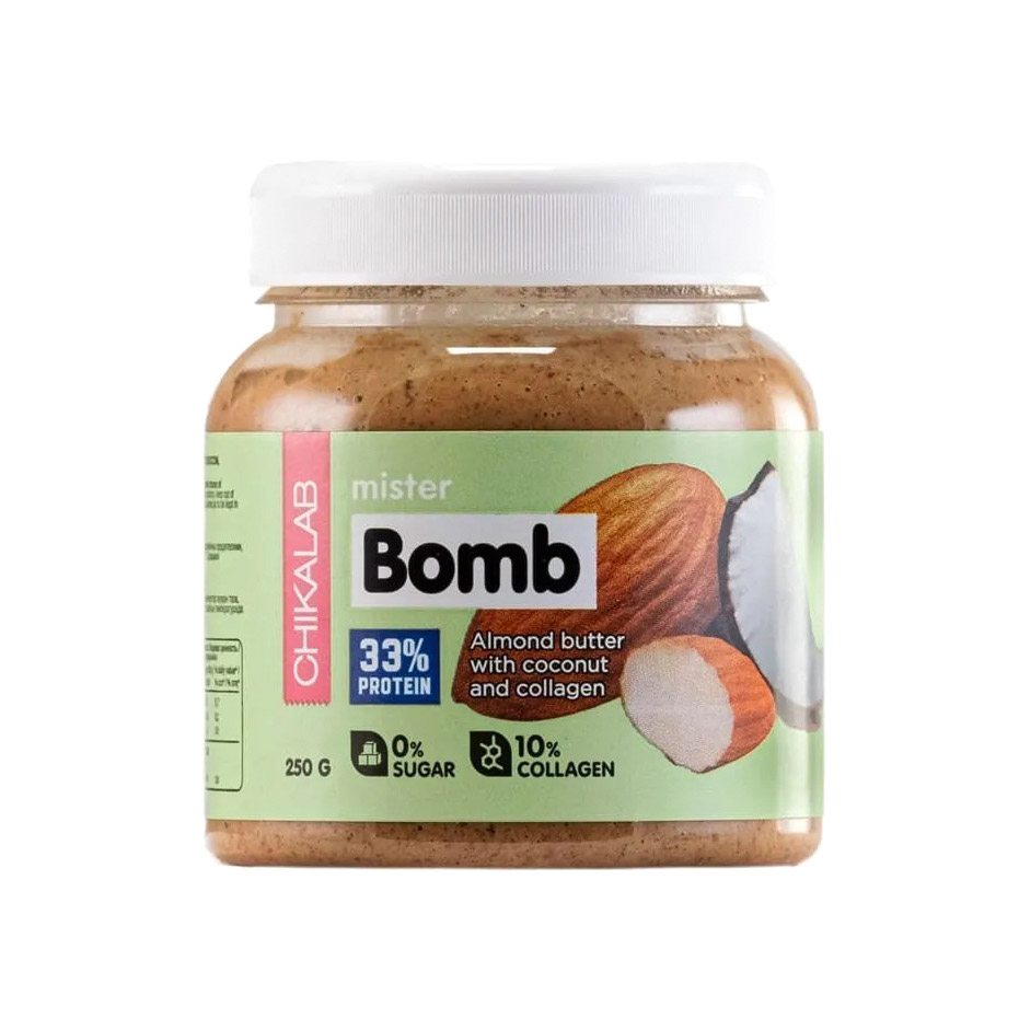 Паста миндальная ChikaLab Mister Bomb с кокосом 250 г