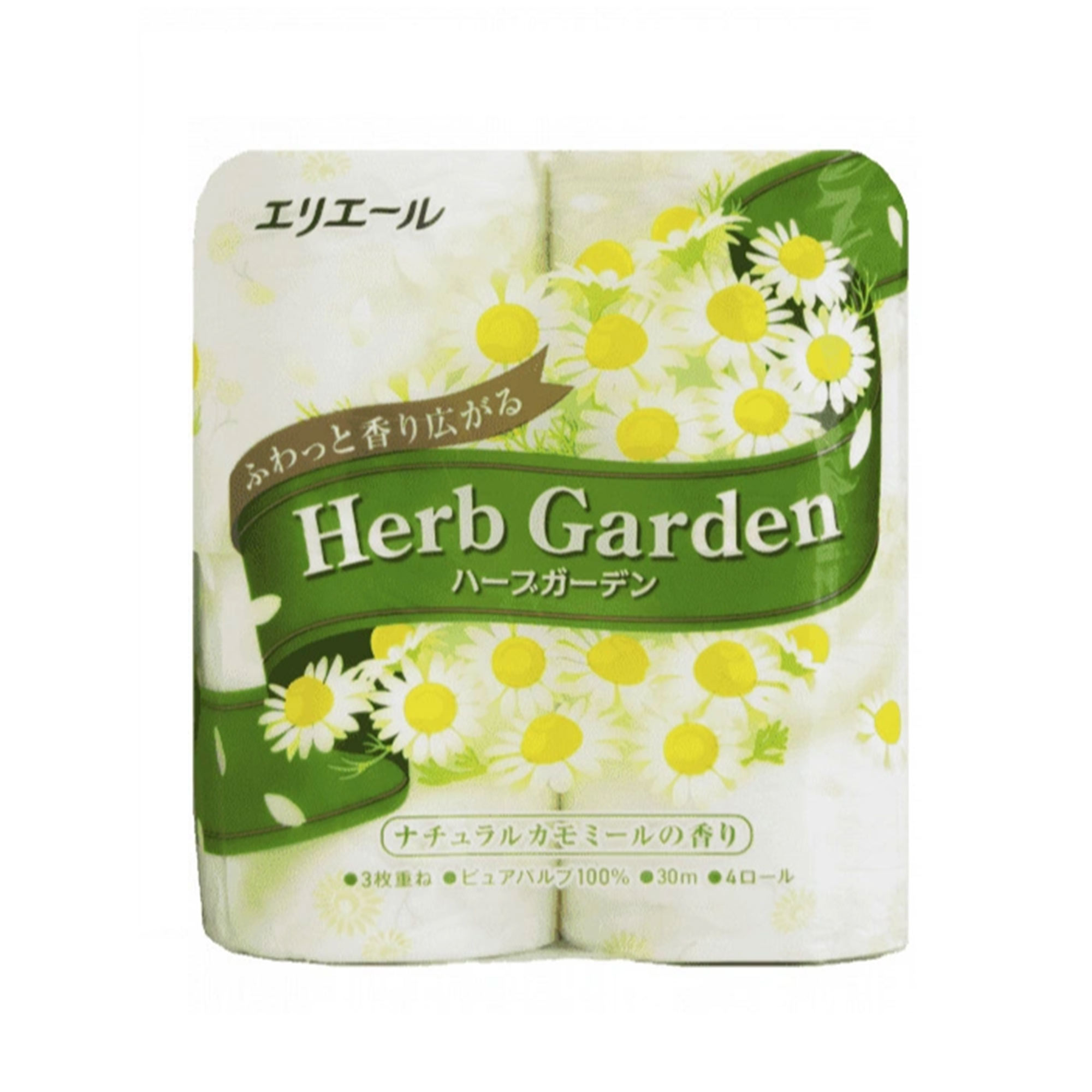фото Туалетная бумага elleair herb garden ромашка трехслойная 4x30 м