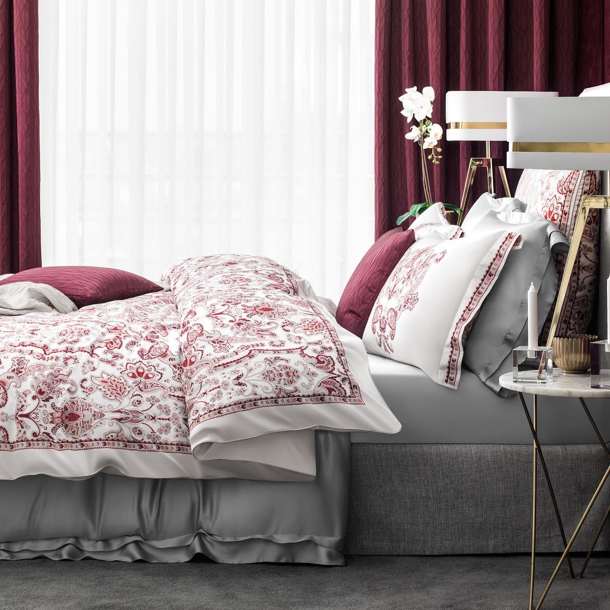 Комплект постельного белья Togas Розетта Семейный белый с розовым, цвет розовый, размер Семейный/дуэт - фото 2