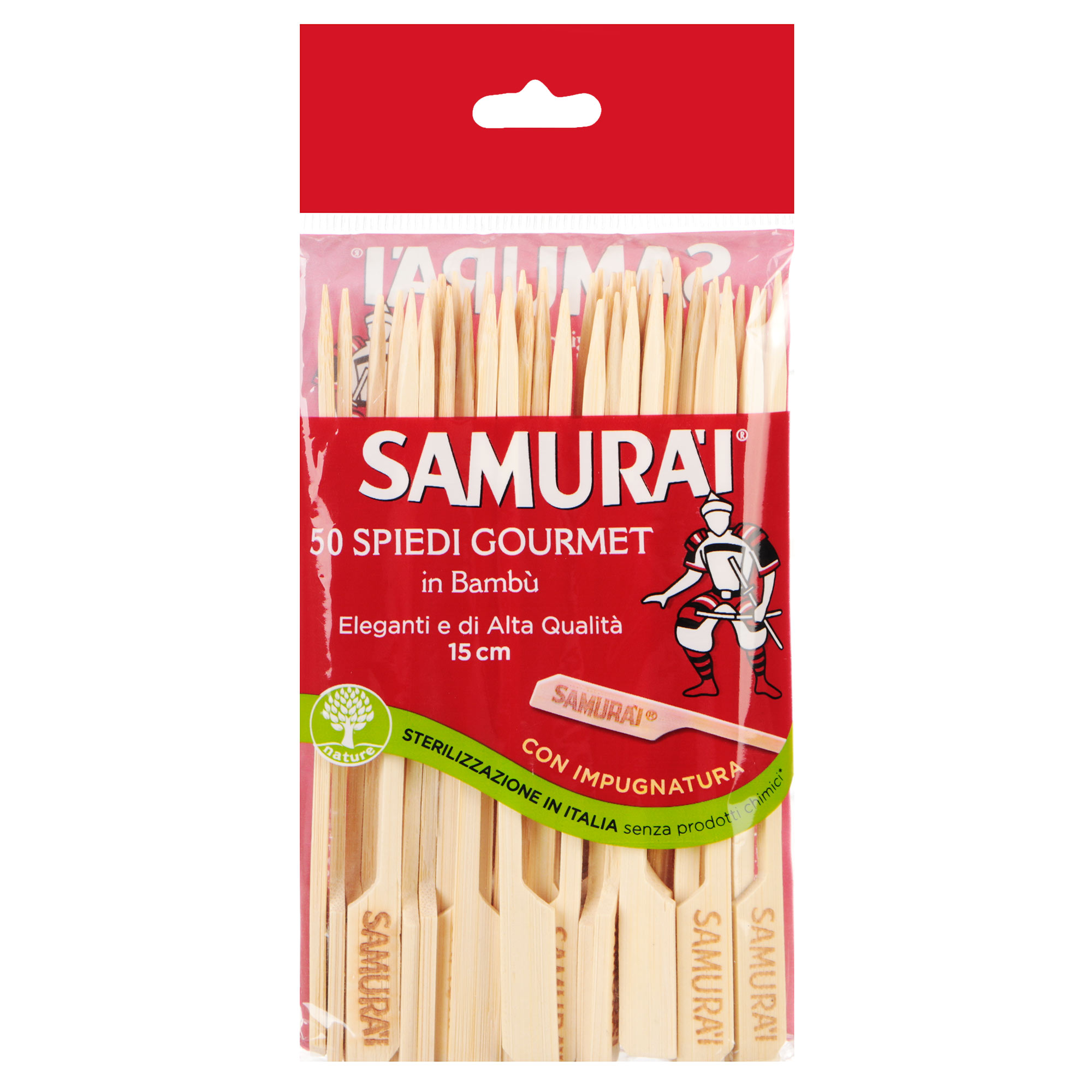 Шпажки бамбуковые Sisma Samurai 15 см 50 шт