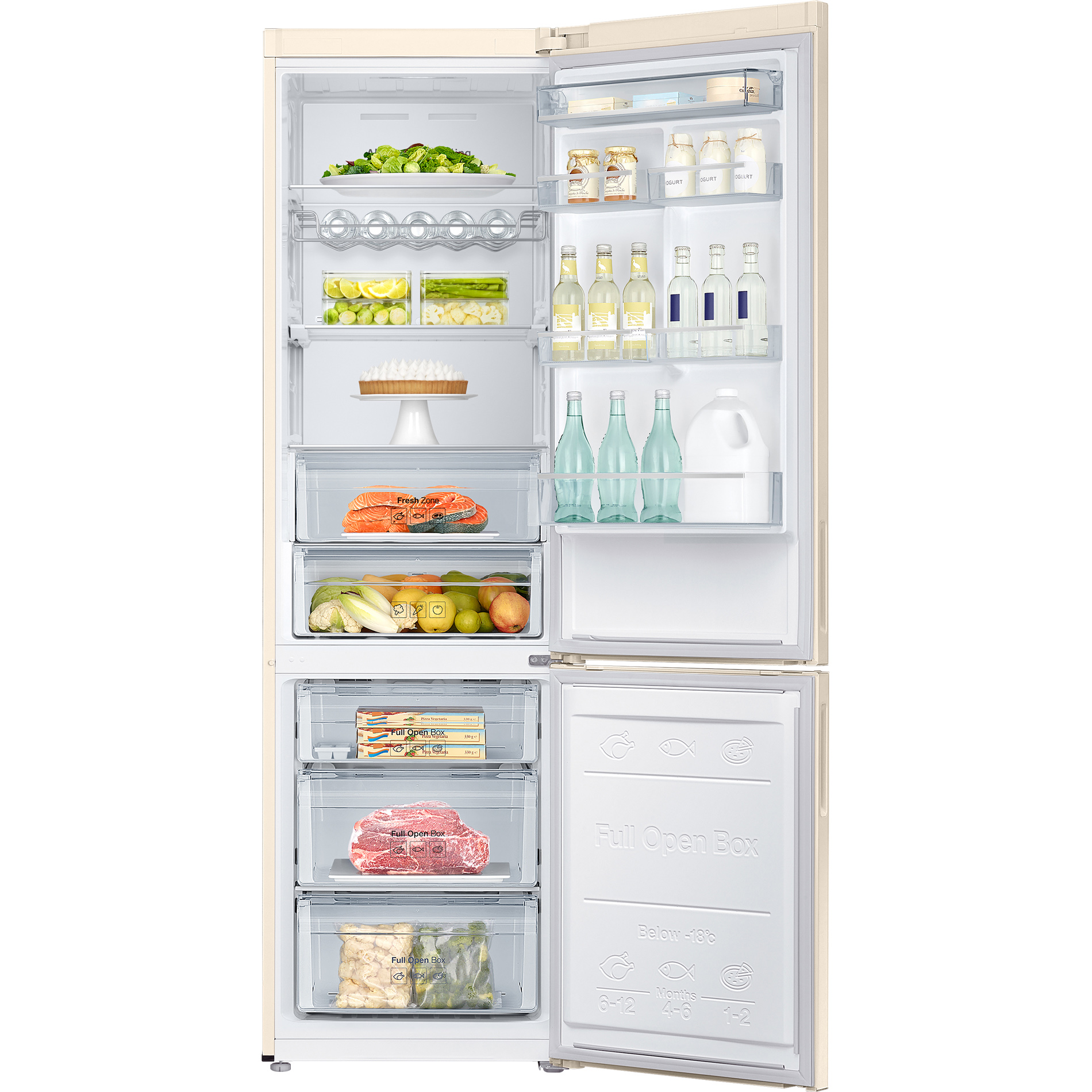 Холодильник Samsung RB37A5290EL, цвет бежевый - фото 6