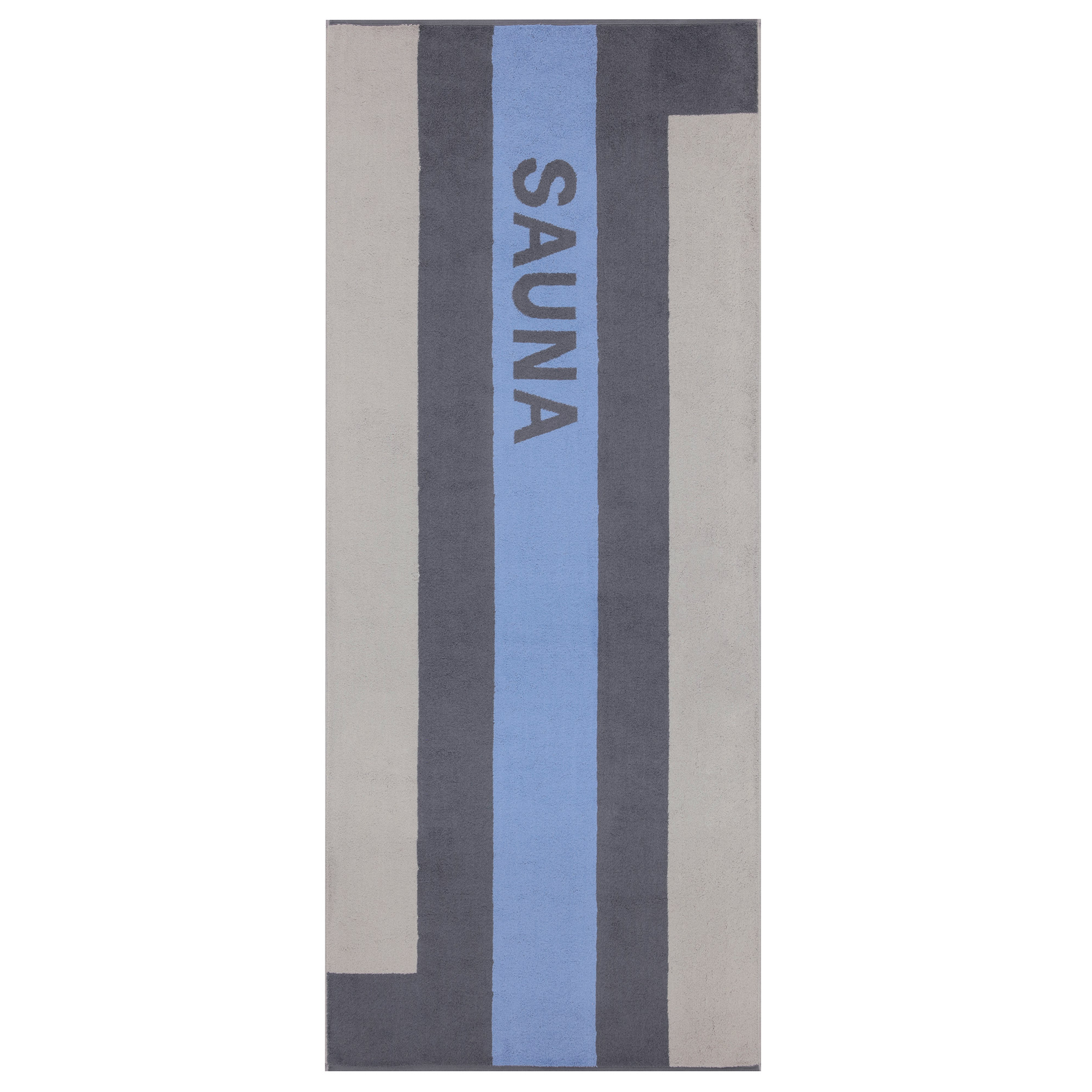 Полотенце CAWO Sauna синее 80х200 см, цвет серый - фото 1