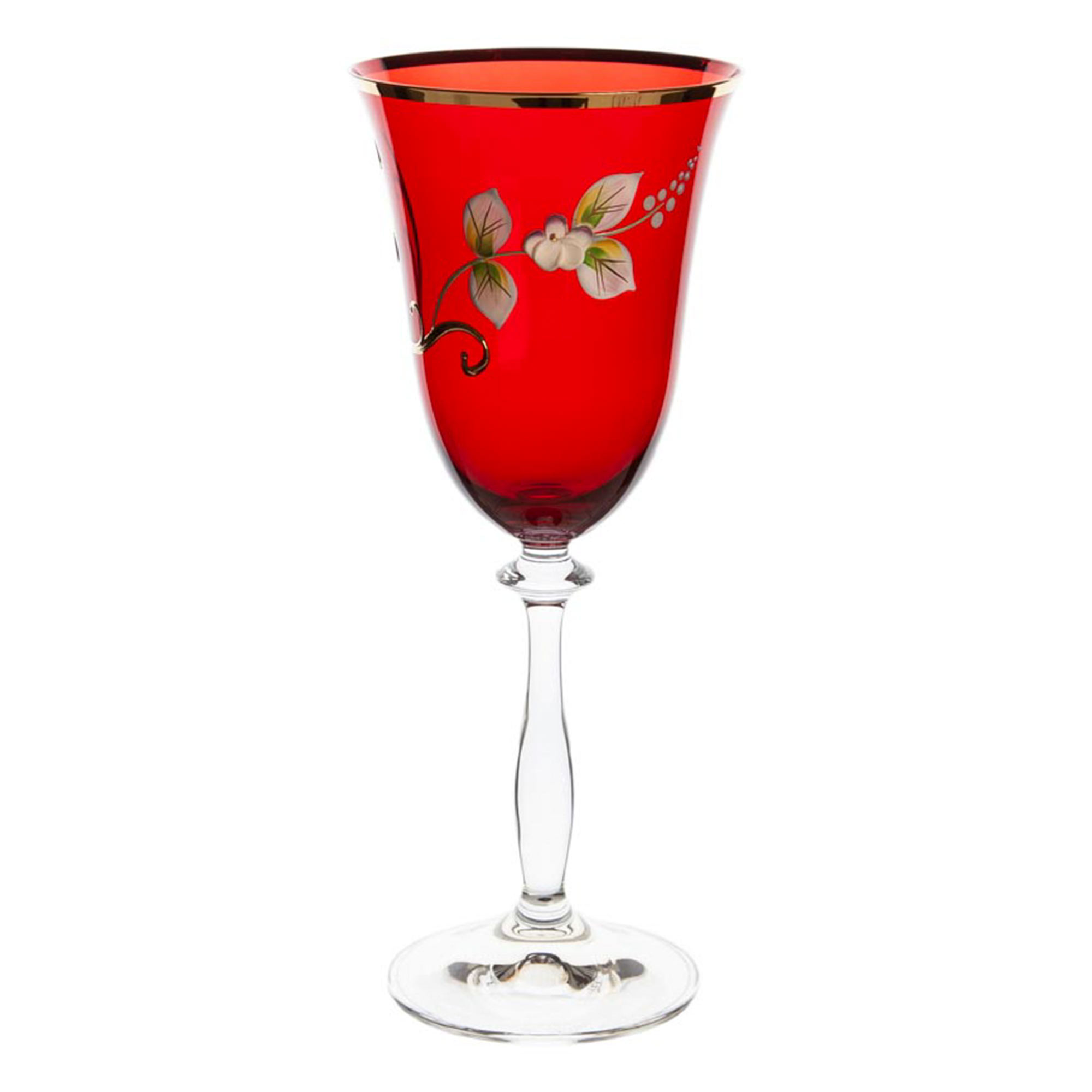 фото Набор бокалов для красного вина анжела красный 6 шт bohemia glass