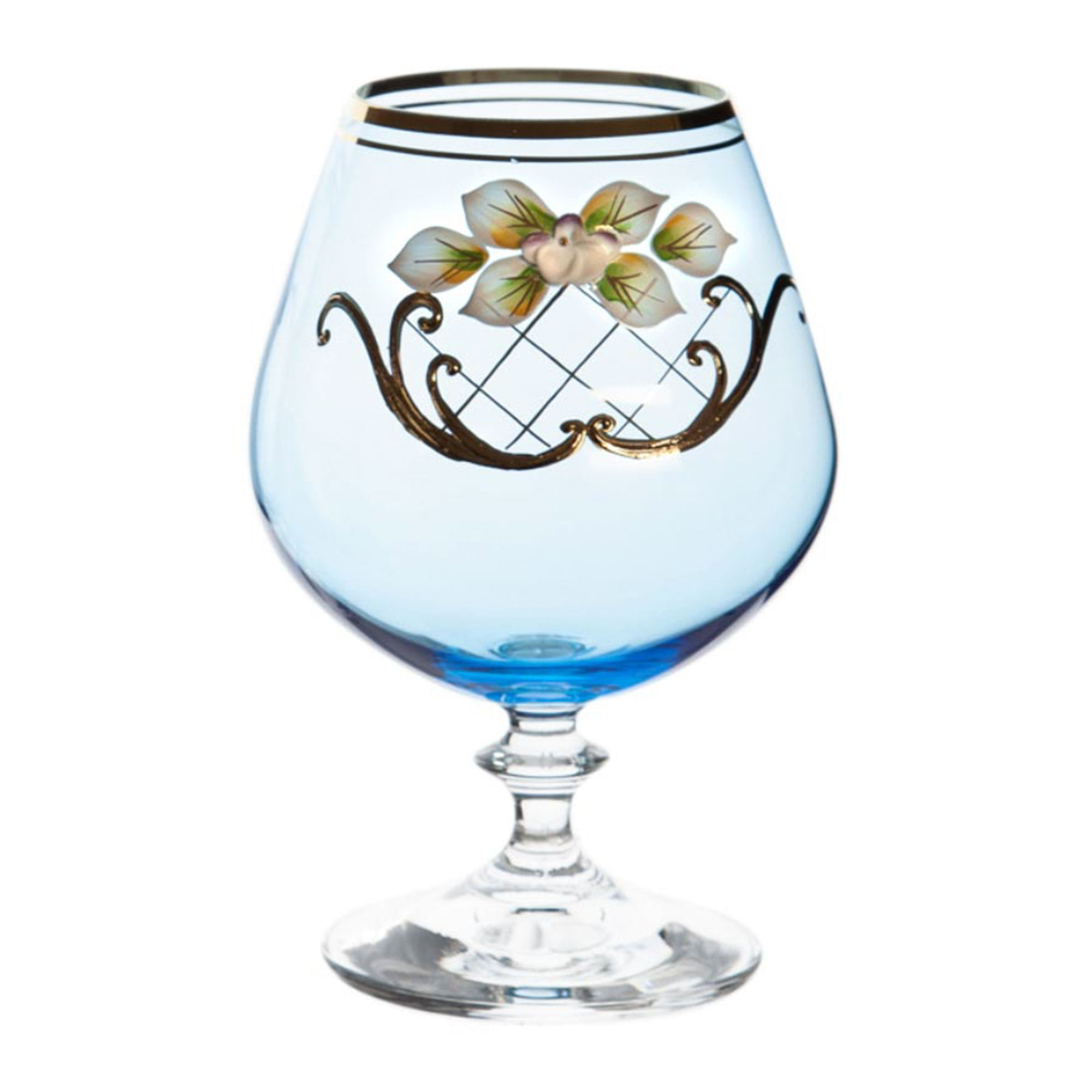 фото Набор бокалов для коньяка анжела голубой 6 шт bohemia glass
