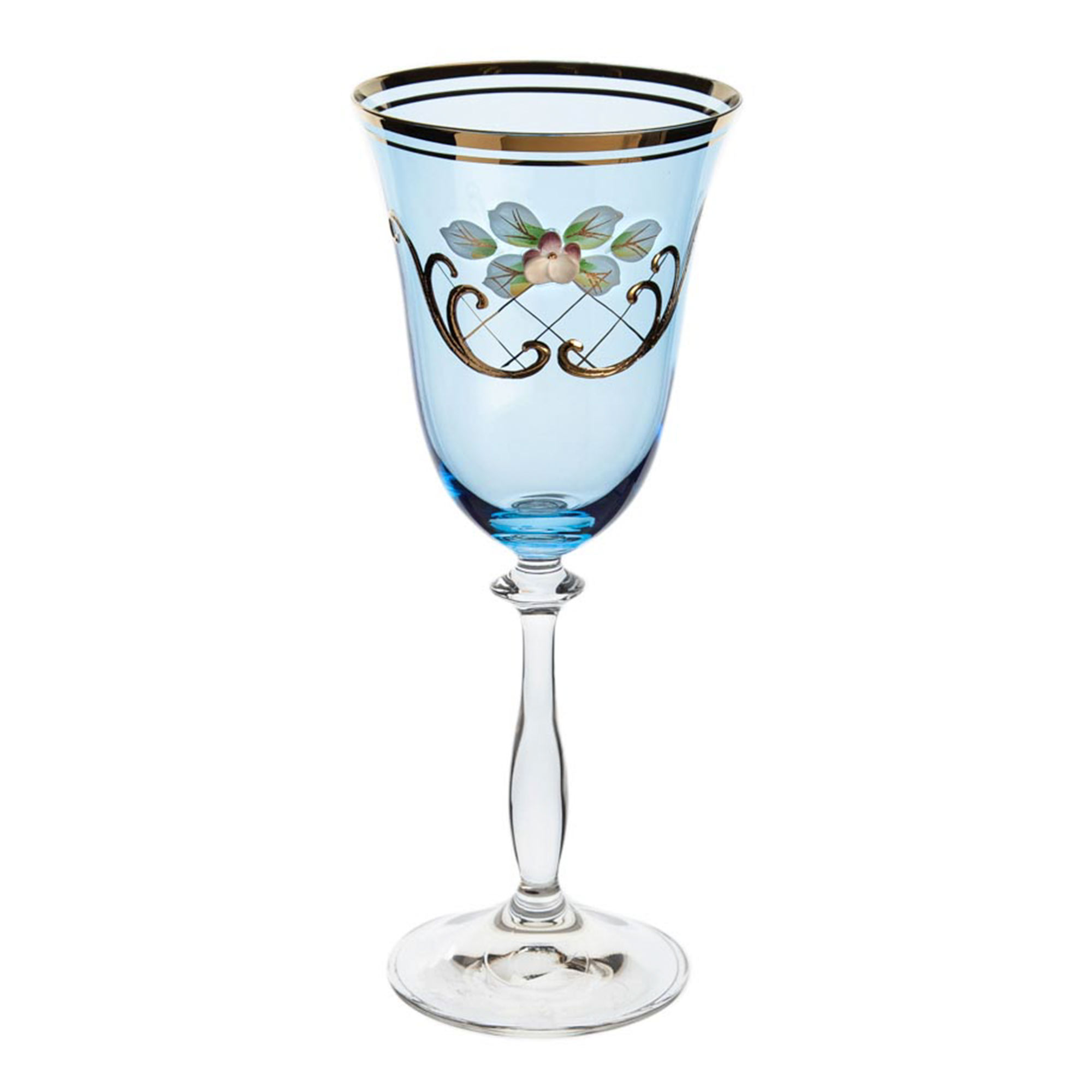 фото Набор бокалов для красного вина анжела голубой 6 шт bohemia glass