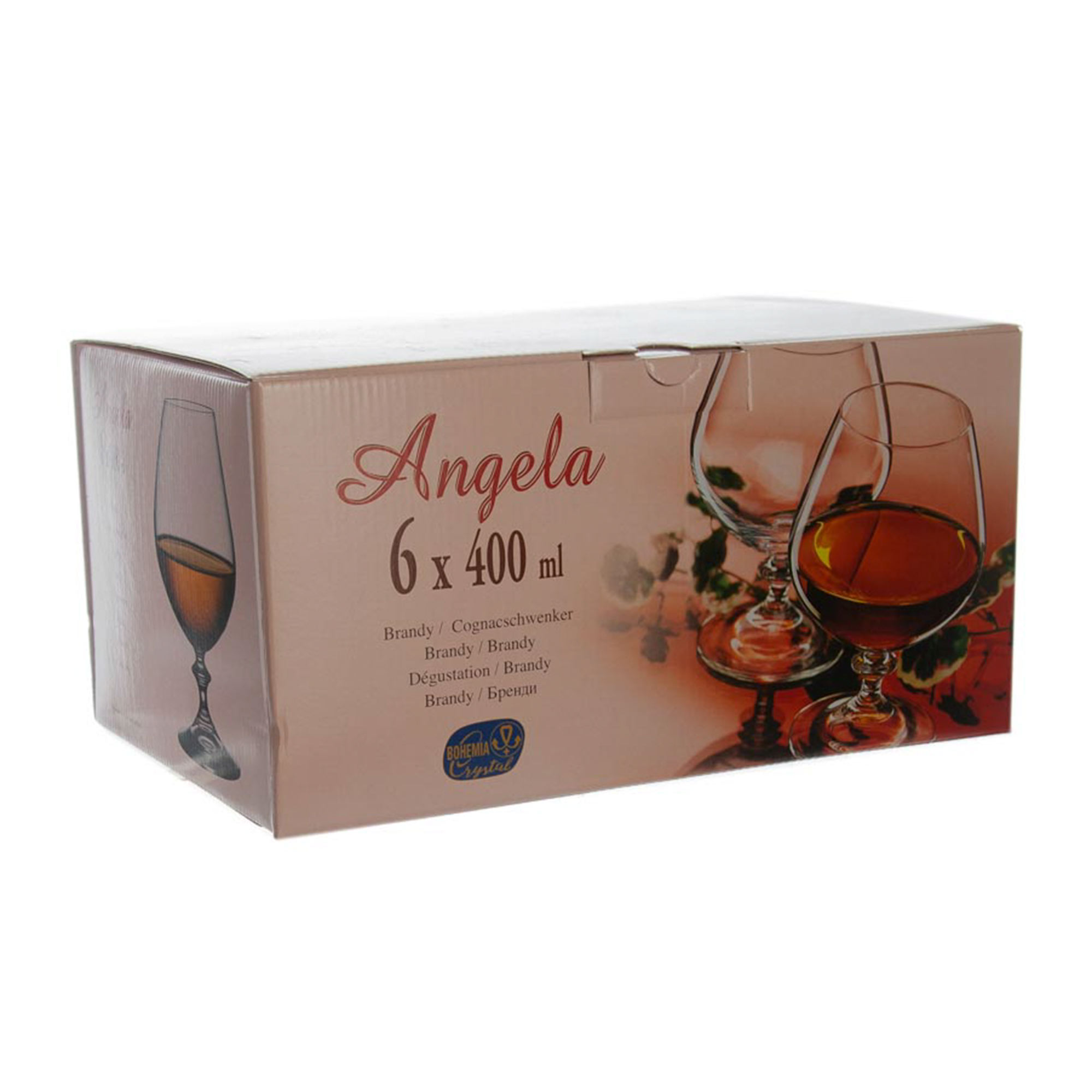 Набор бокалов для коньяка Анжела V0011Q Арлекино 6 шт, цвет разноцветный - фото 2