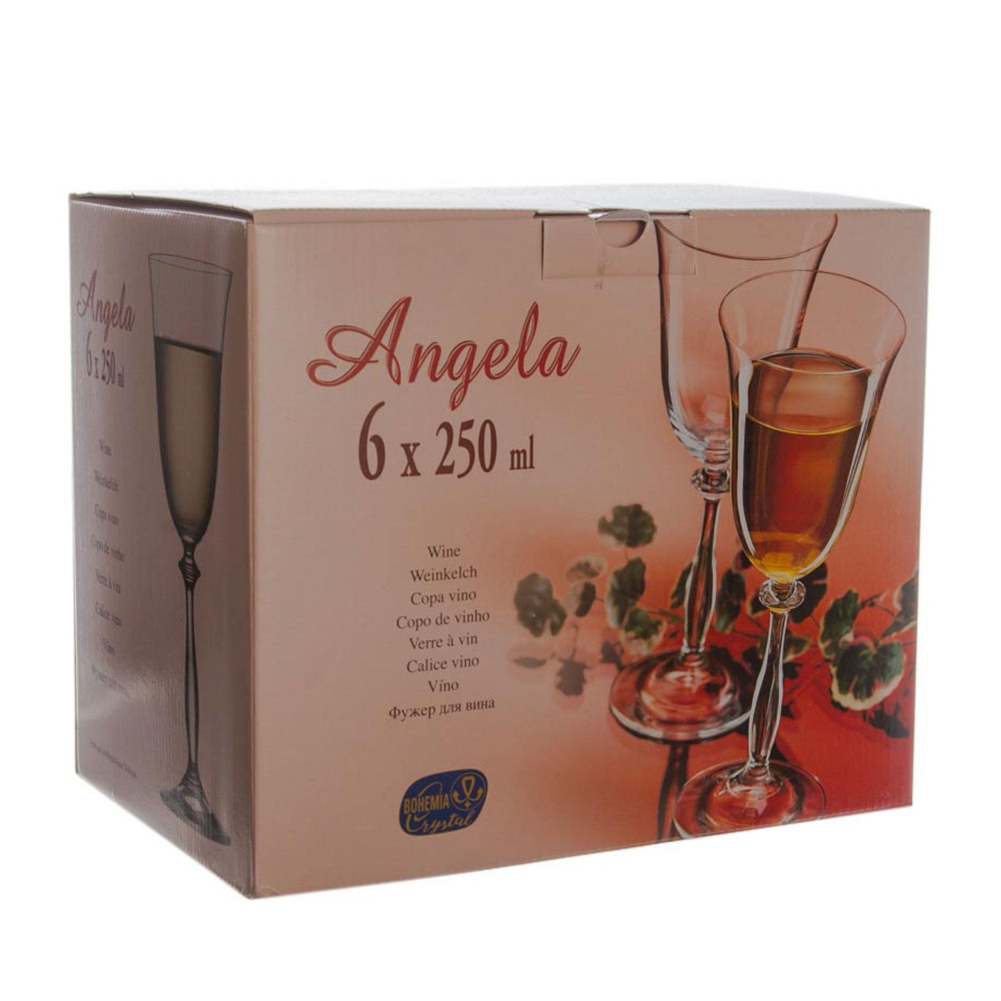 Набор бокалов для вина Анжела V0011Q Арлекино 6 шт, цвет разноцветный - фото 2